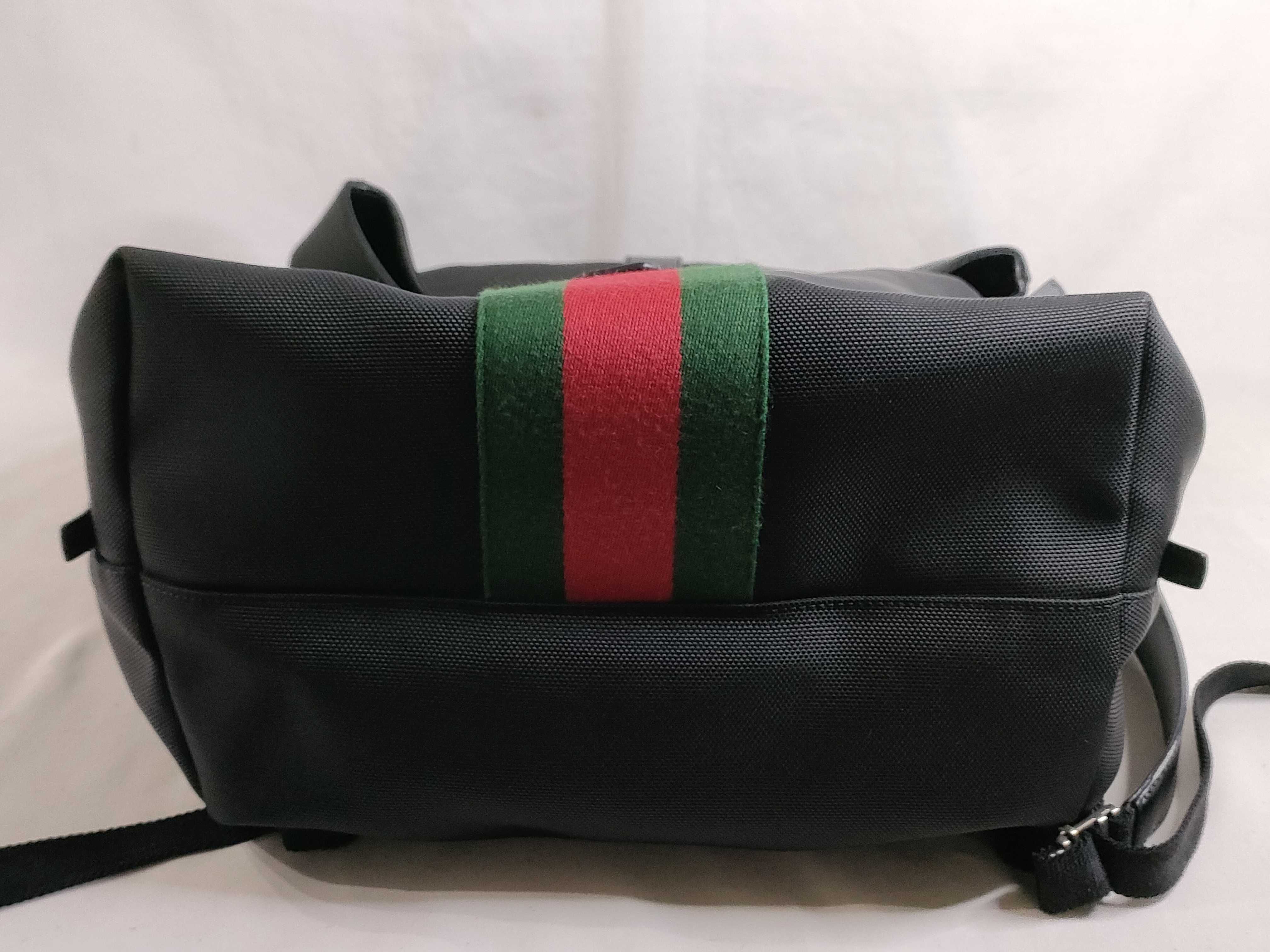 Sherry Line Techno Canvas Shoulder Bag Black 337074 Backpack — view 7