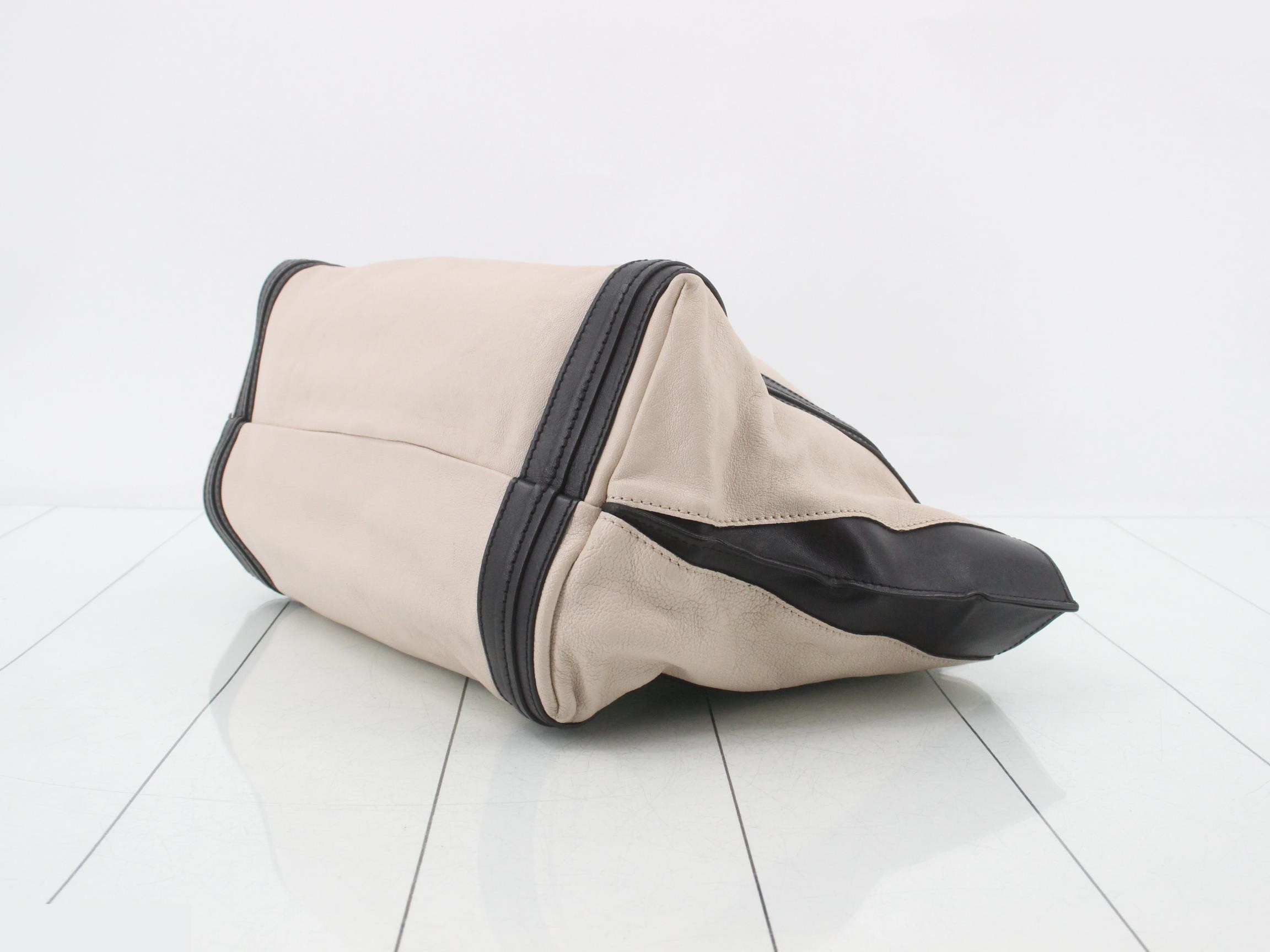 Alison Tote Bag, Beige x Black, Card/Seal — view 6