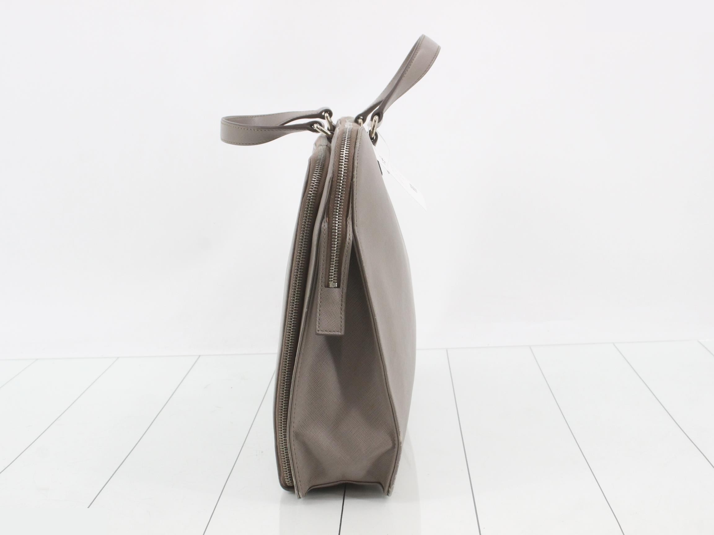 Saffiano leather, gray — view 3