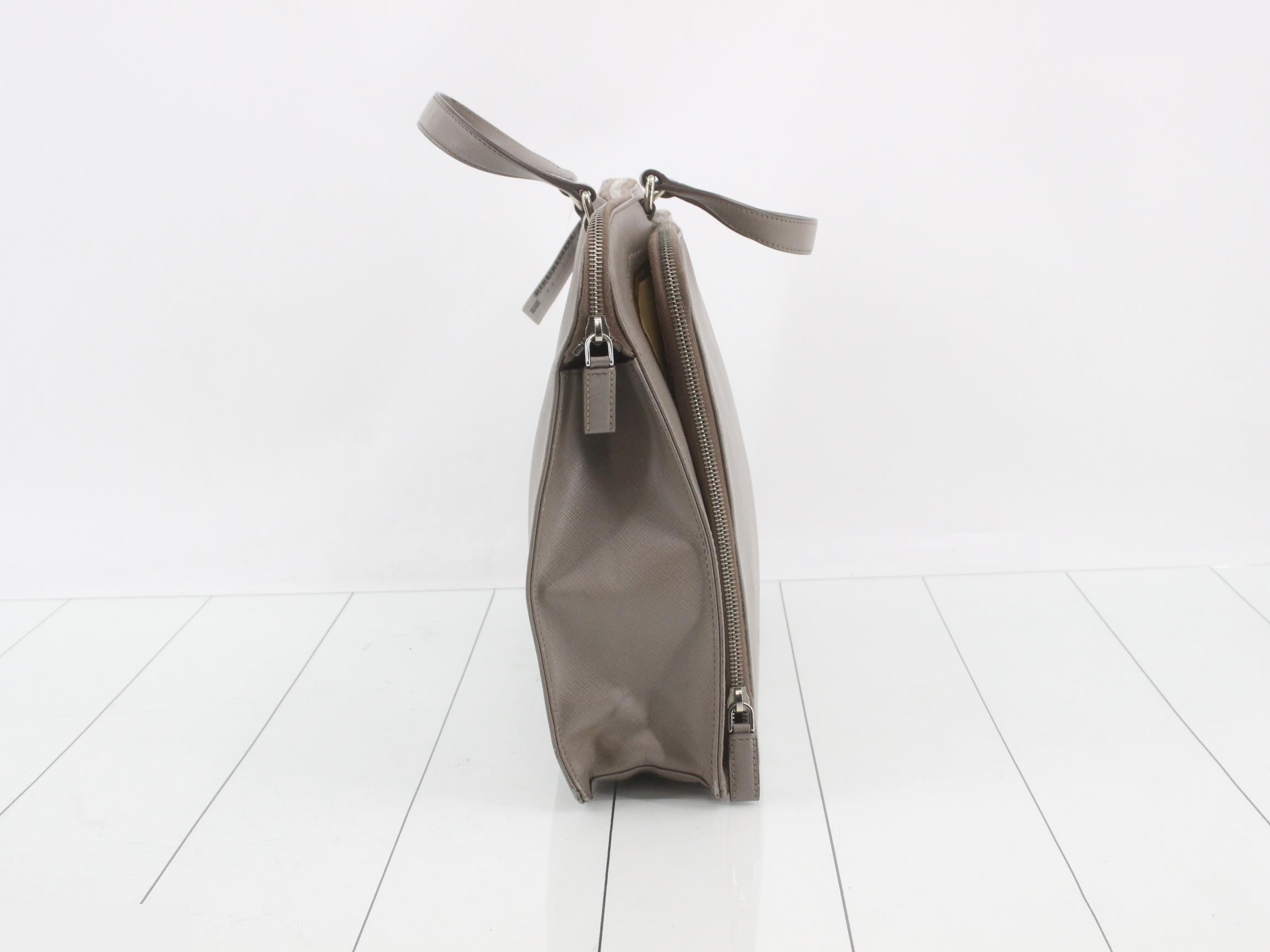 Saffiano leather, gray — view 4