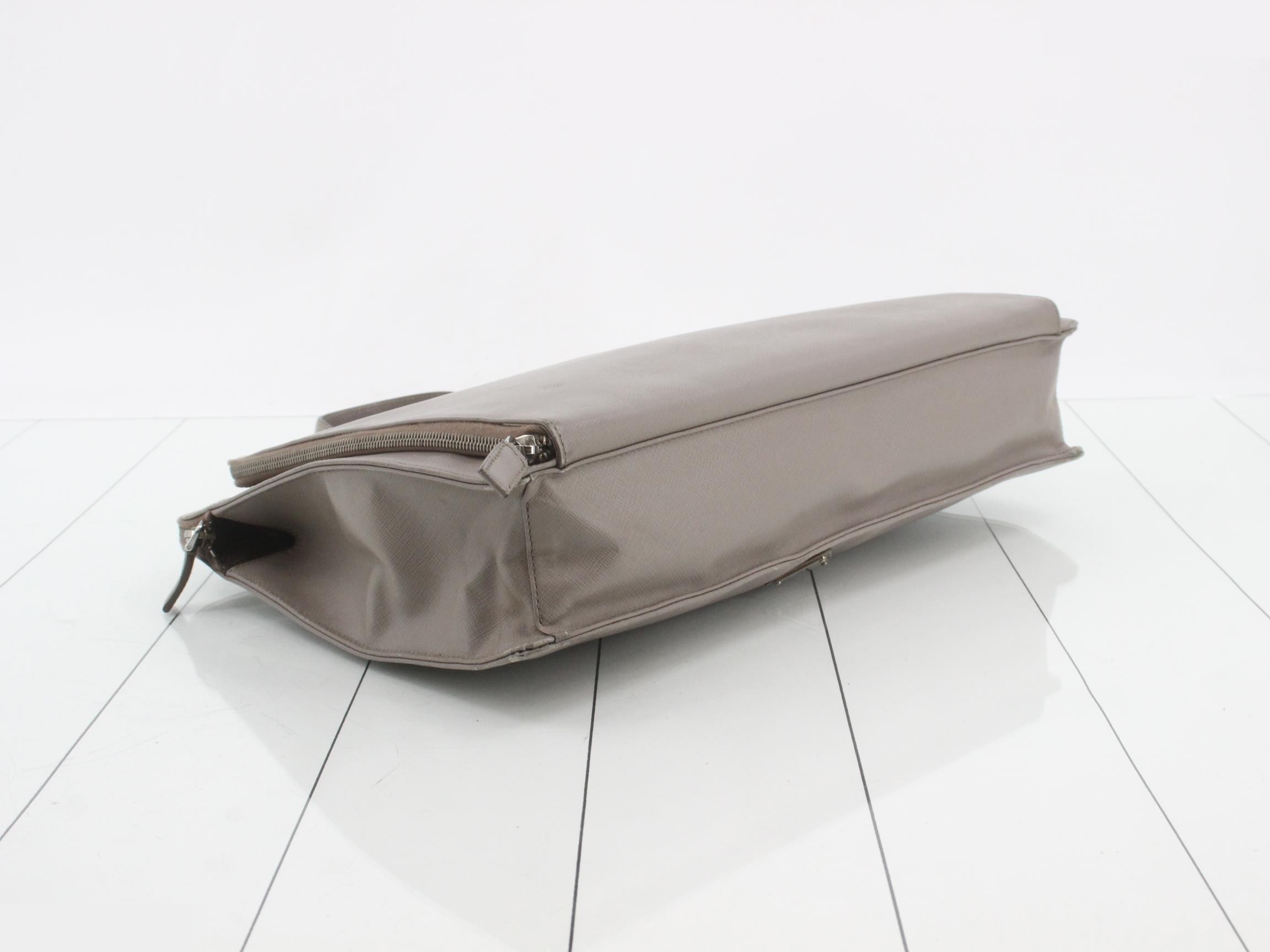 Saffiano leather, gray — view 5