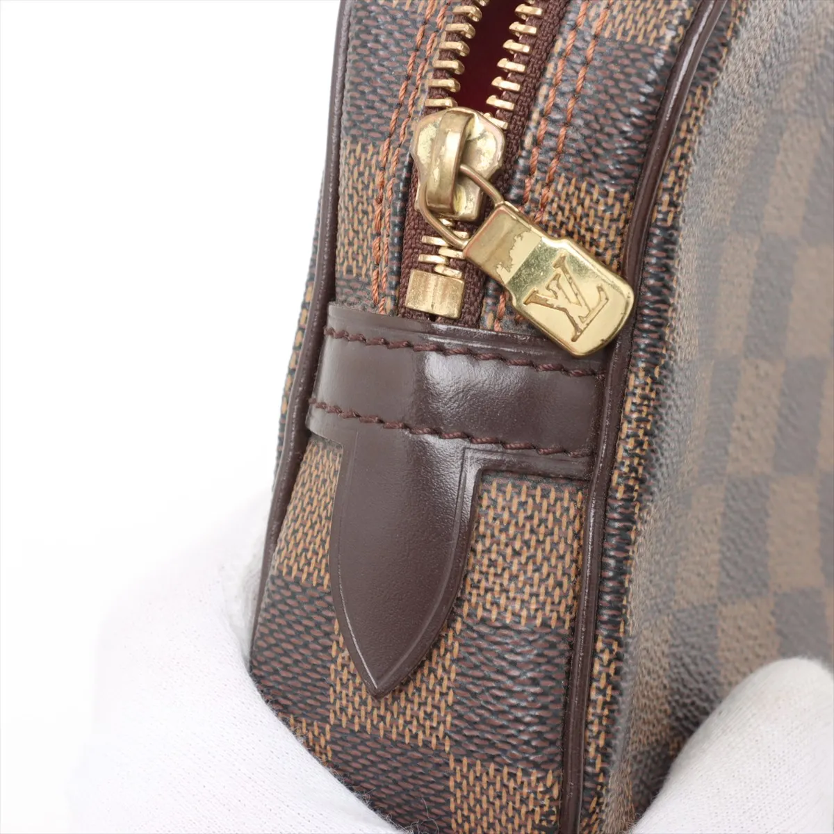 Damier Pochette Marly Bandouliere N51828 TH1026 Brown — view 8