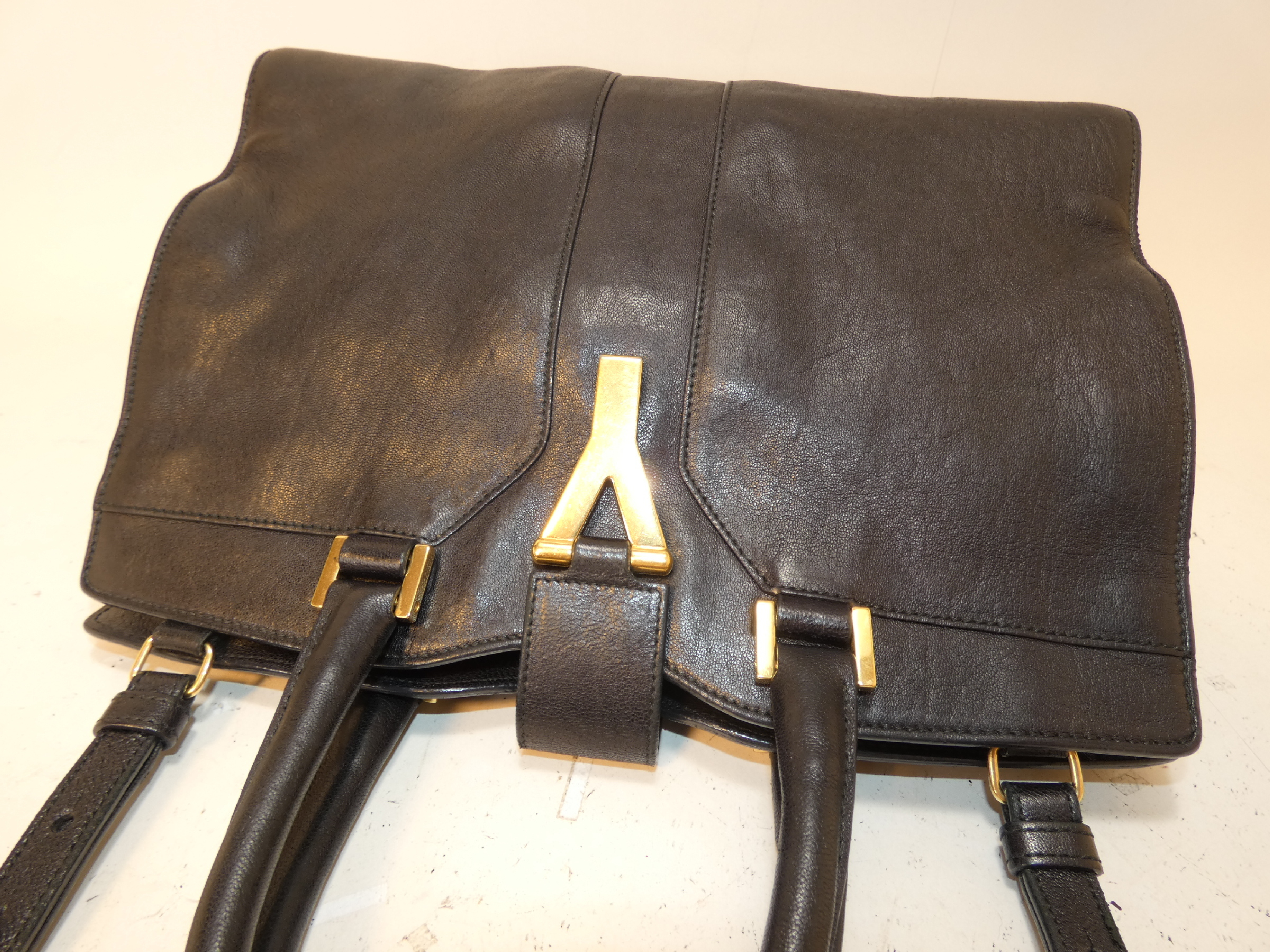 2-way Saint Laurent Cabas Shoulder Handbag — view 3