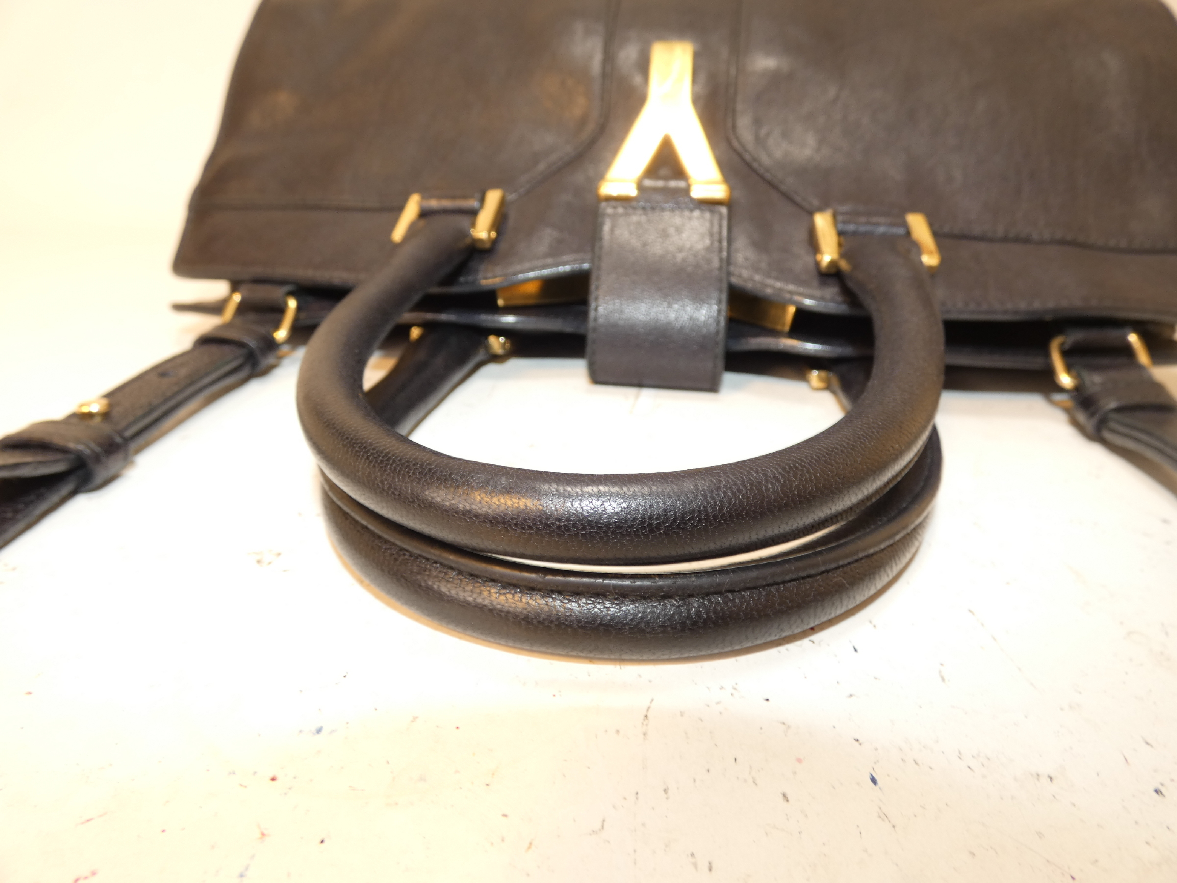 2-way Saint Laurent Cabas Shoulder Handbag — view 4
