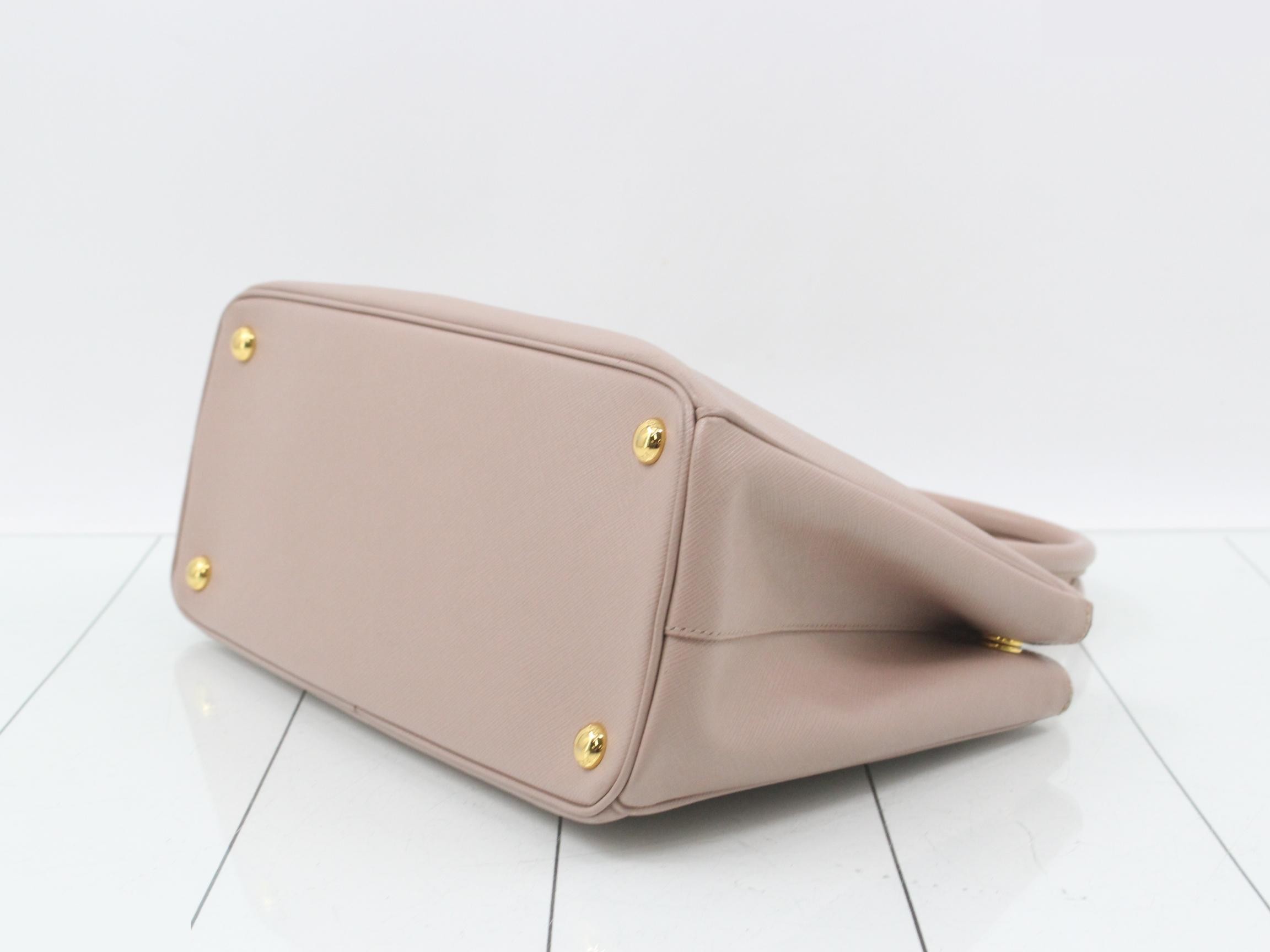 Galleria Saffiano Triangle Plate 2-Way Handbag — view 6