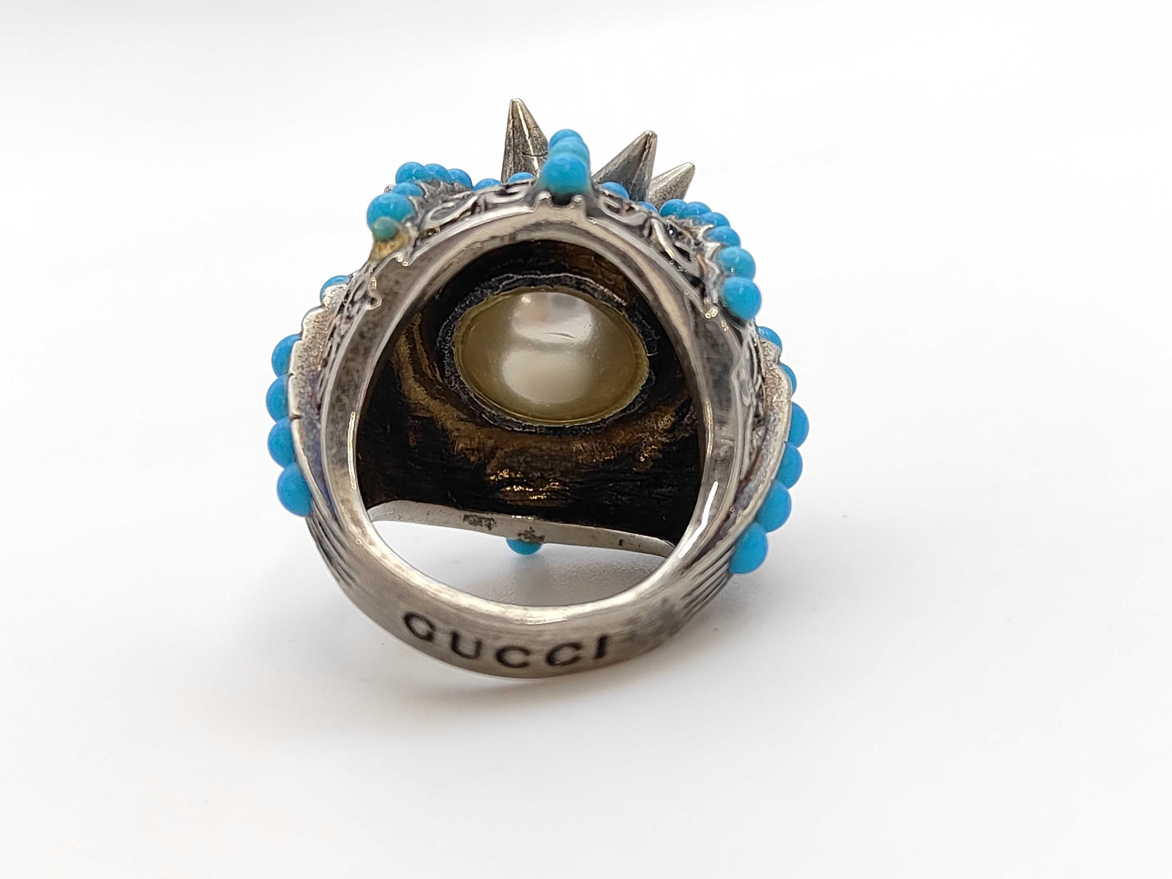 turquoise silver ring — view 5