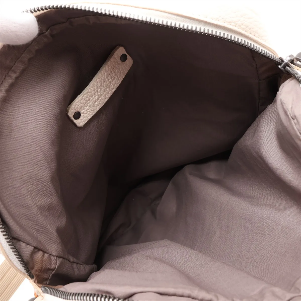 Intrecciato Leather Shoulder Bag, White — view 8