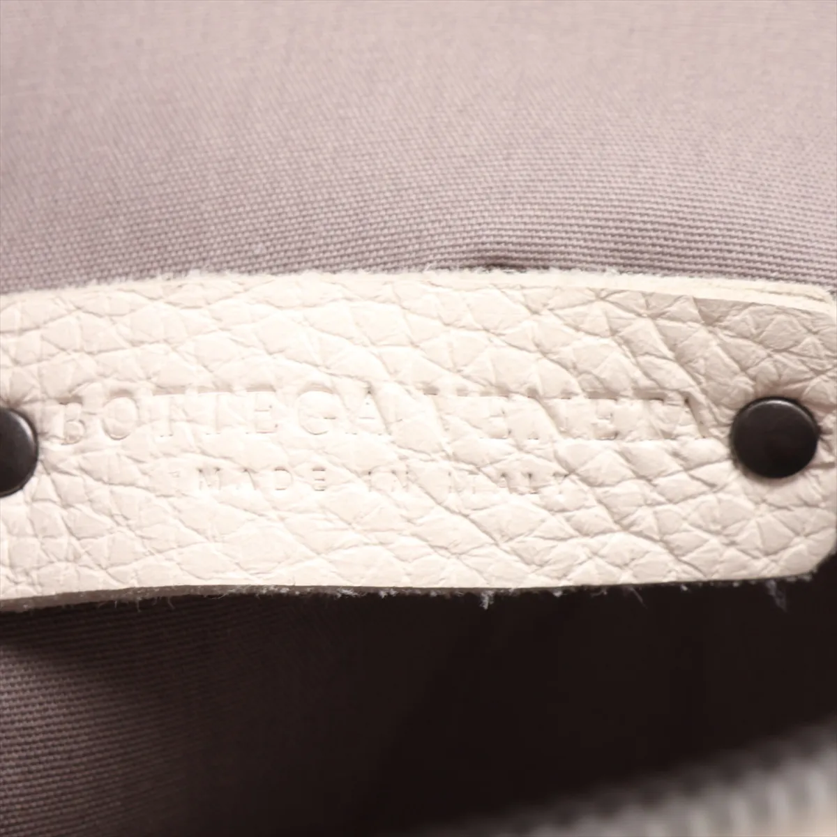 Intrecciato Leather Shoulder Bag, White — view 9