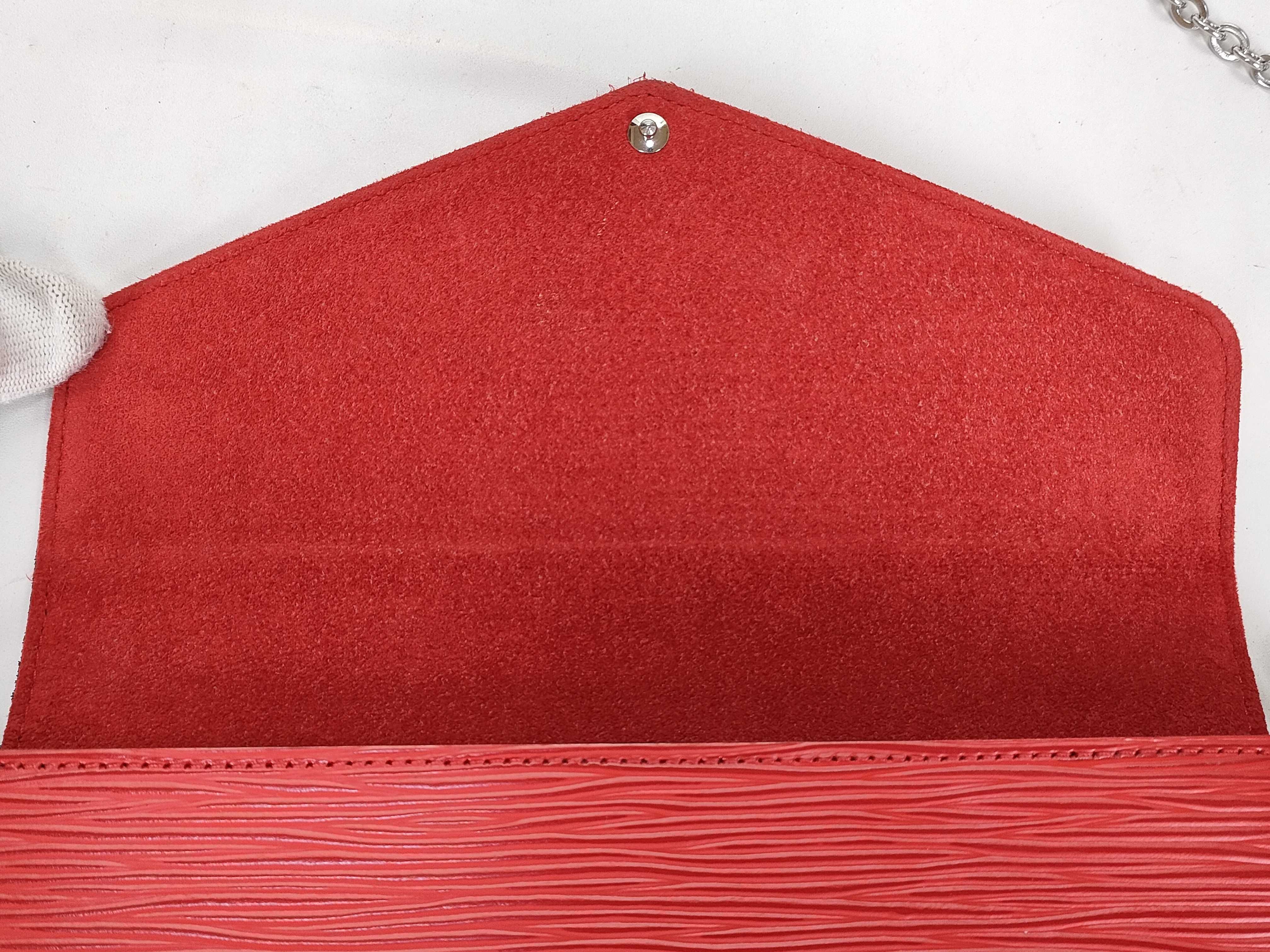 Epi Leather Pochette Felicie M41559 Red Shoulder Bag — view 8