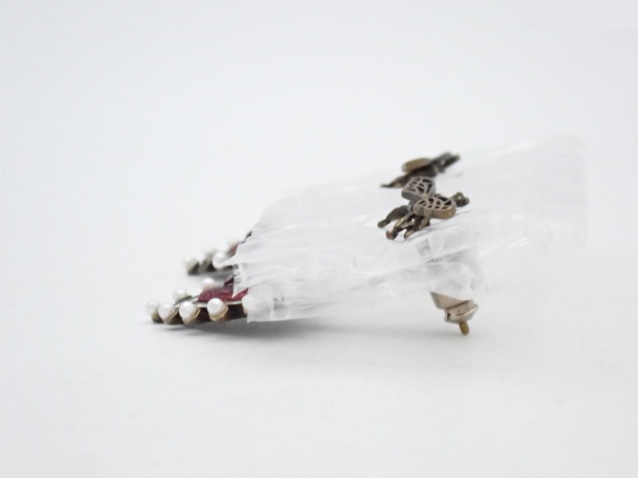 Other lines: Precious metal earrings, bee motif — view 3