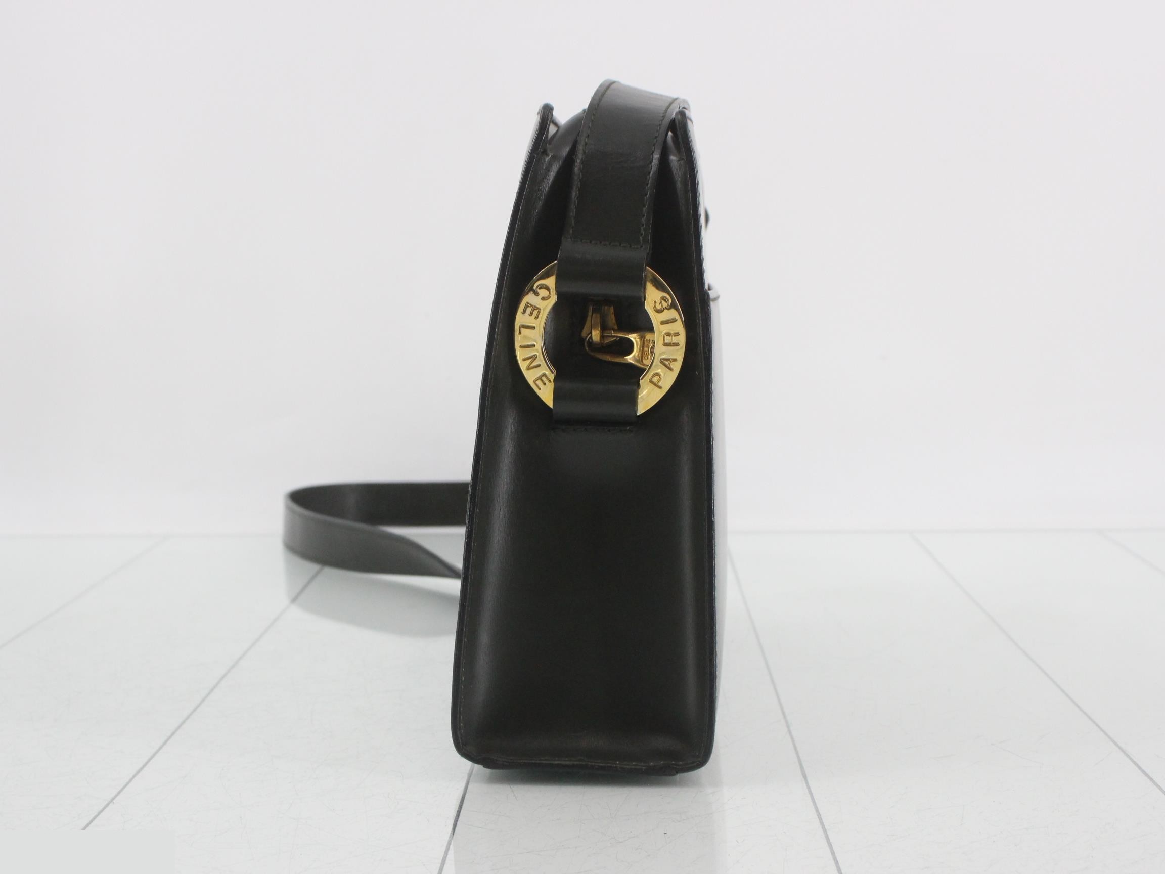 Circle Logo Leather Shoulder Bag — view 4