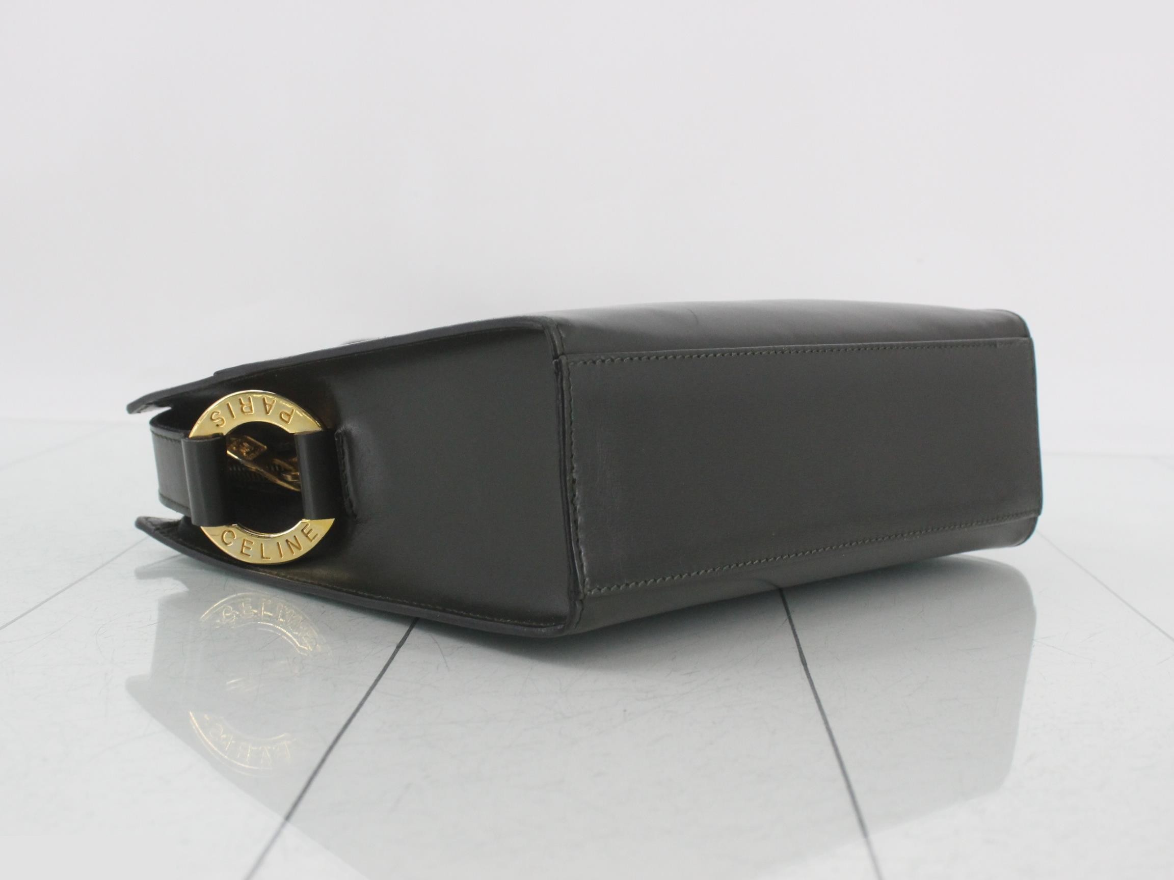 Circle Logo Leather Shoulder Bag — view 5