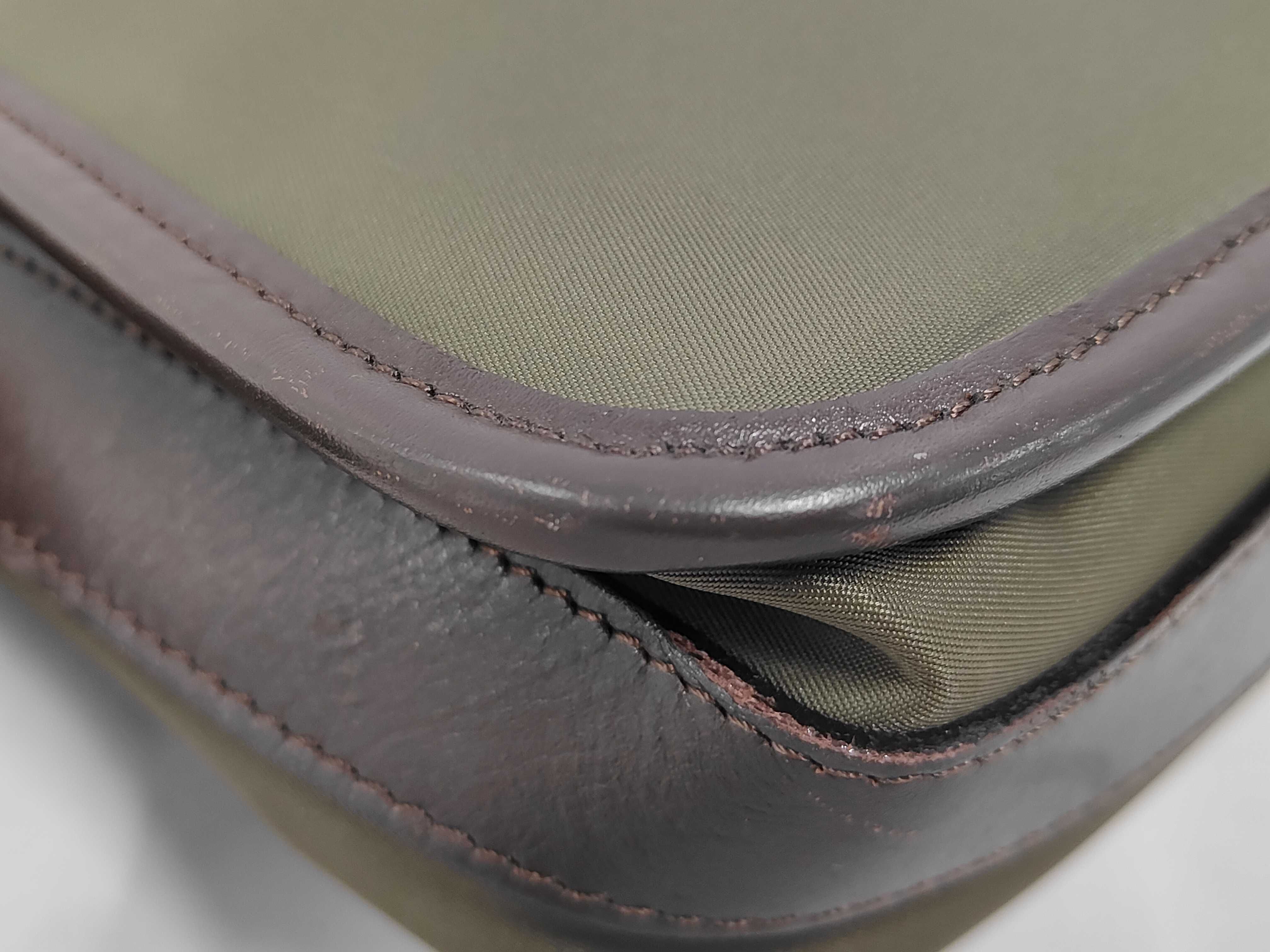 Shoulder Bag, Olive Green, Crossbody, Dark Brown, Used Burberry Shoulder Bag — view 3