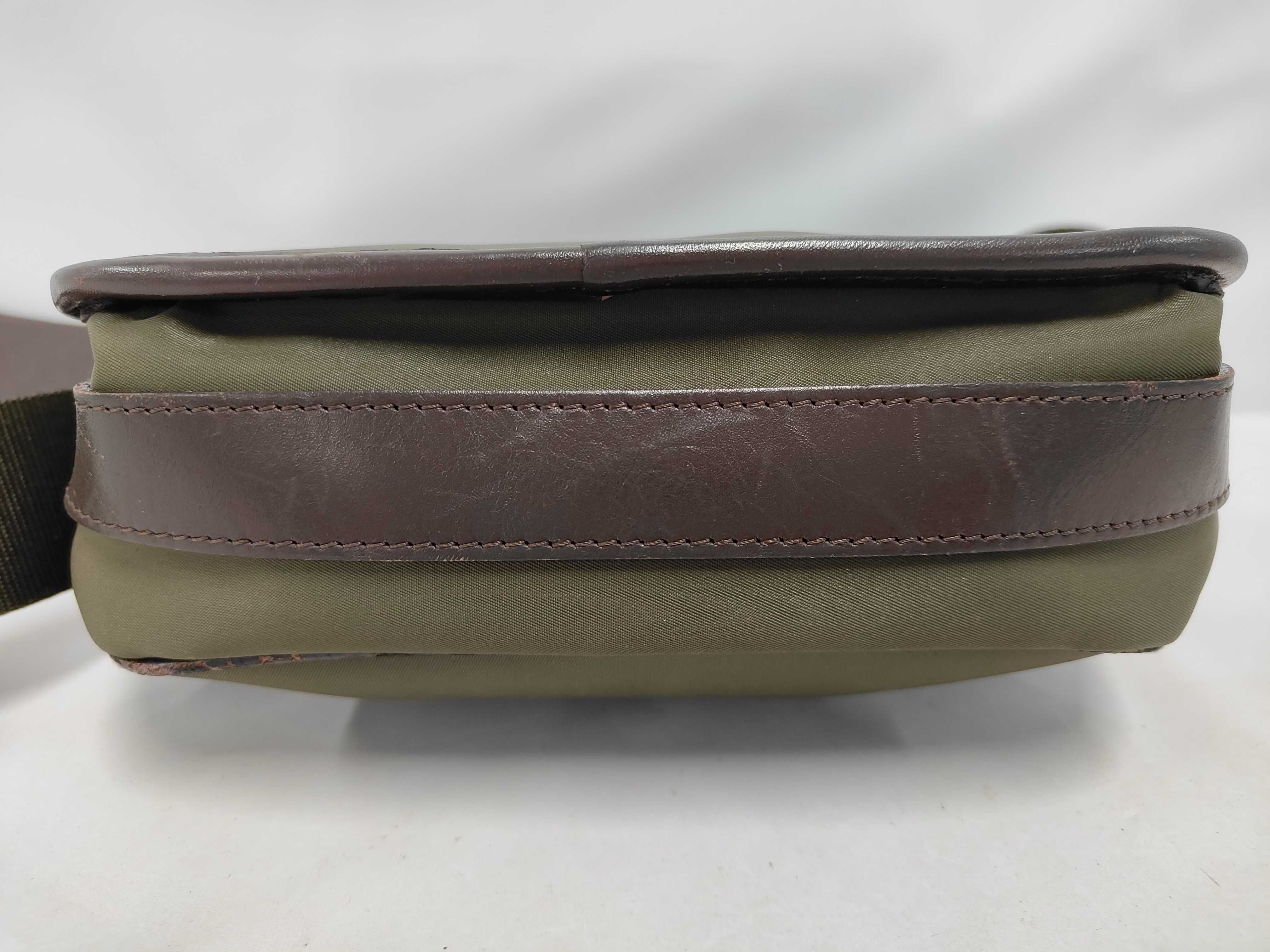 Shoulder Bag, Olive Green, Crossbody, Dark Brown, Used Burberry Shoulder Bag — view 4