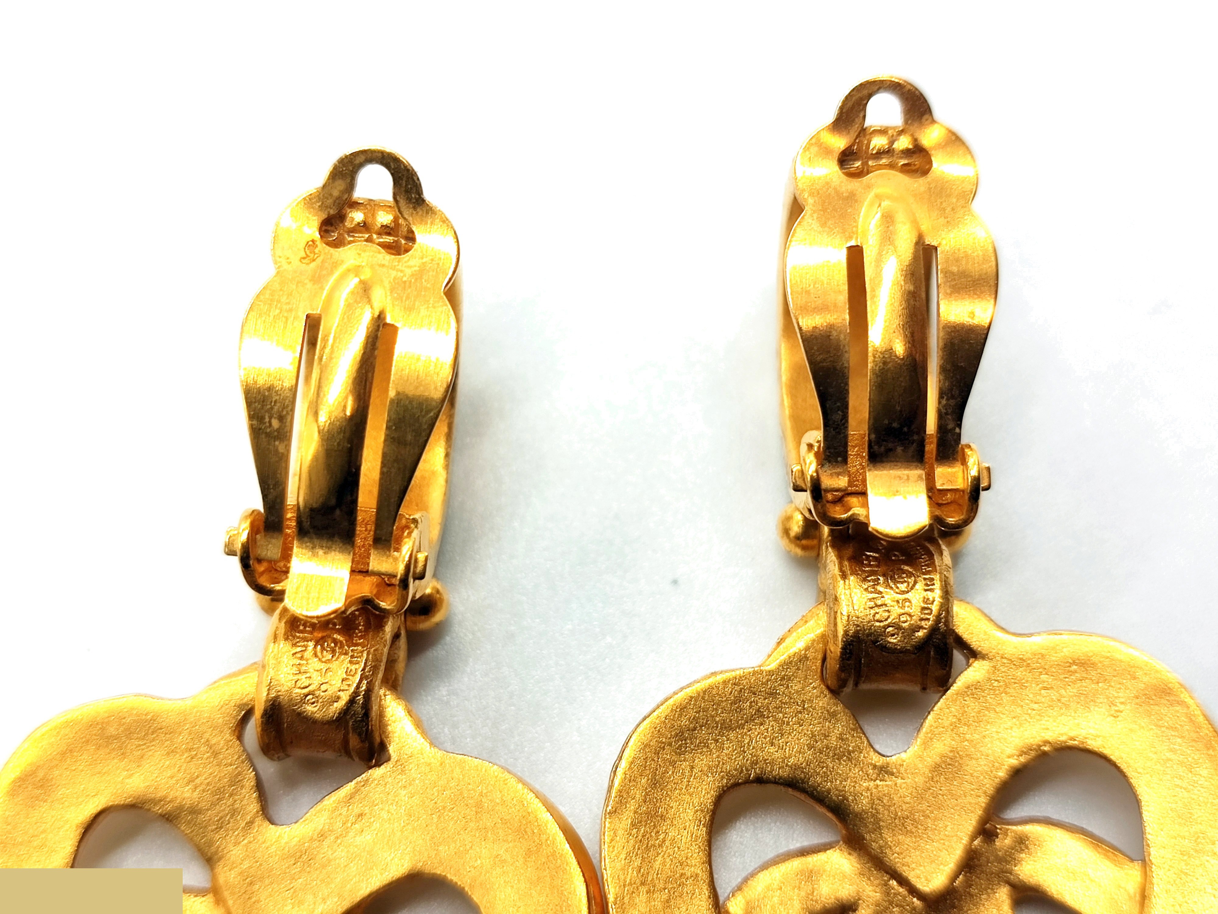 Coco Mark Heart Swing Earrings 95P — view 8