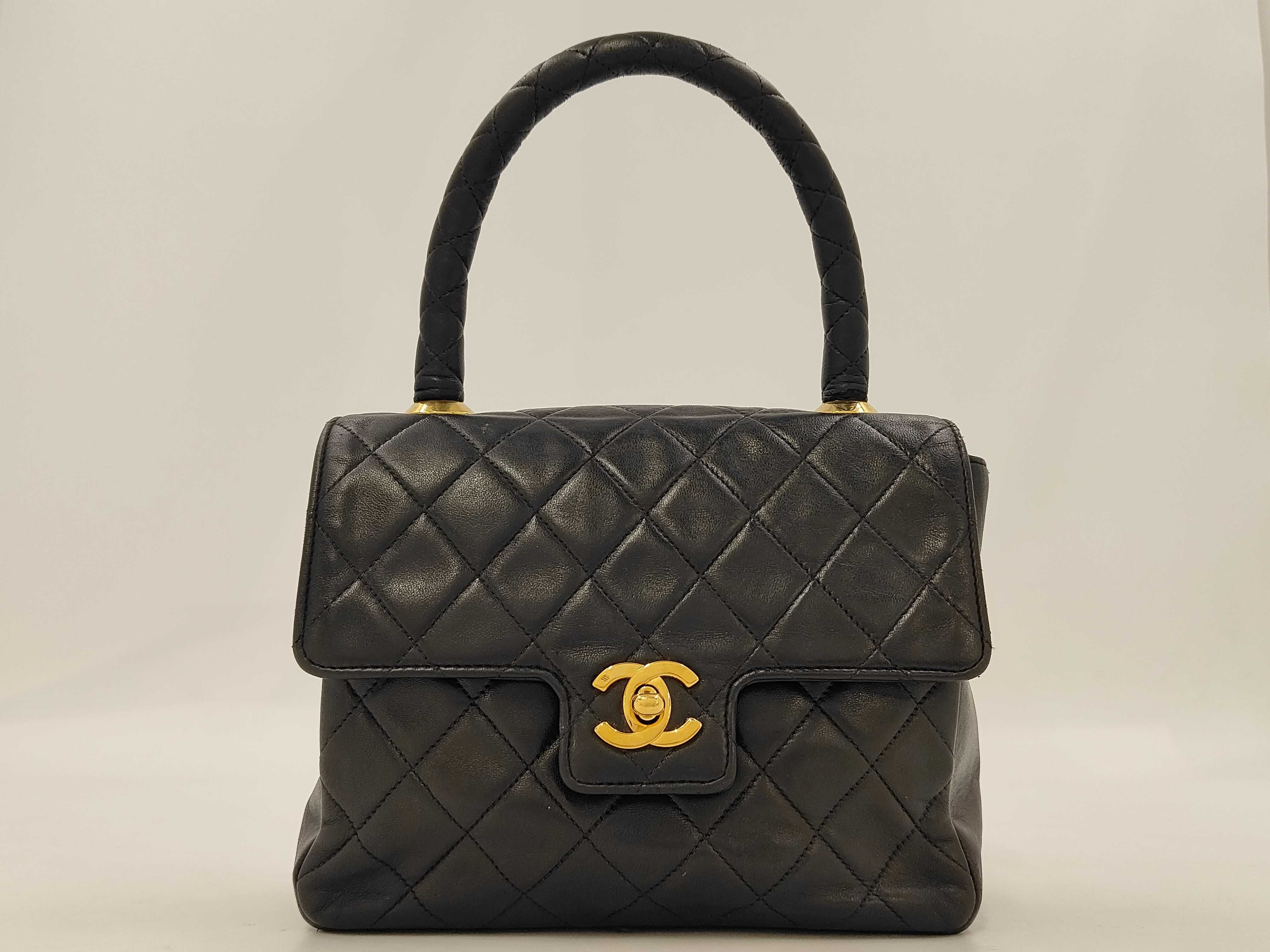Turnlock Matelassé Lambskin Handbag with Coco Mark and Coco Handle