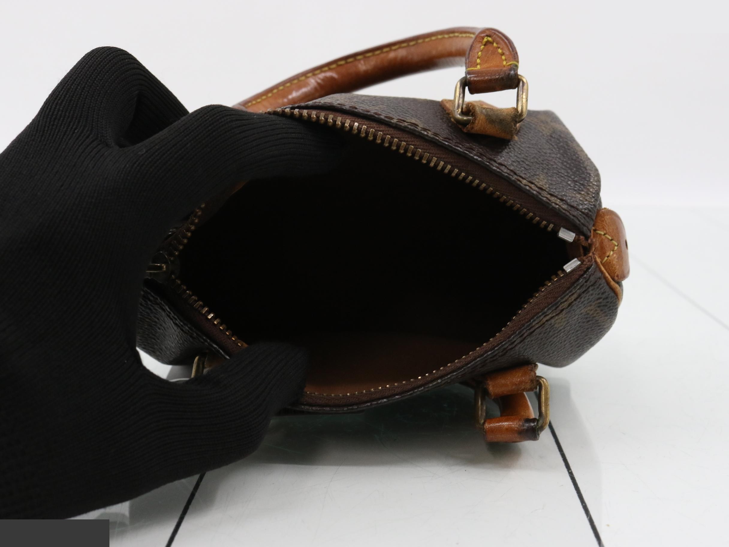 Mini Speedy Monogram Brown Handbag — view 4
