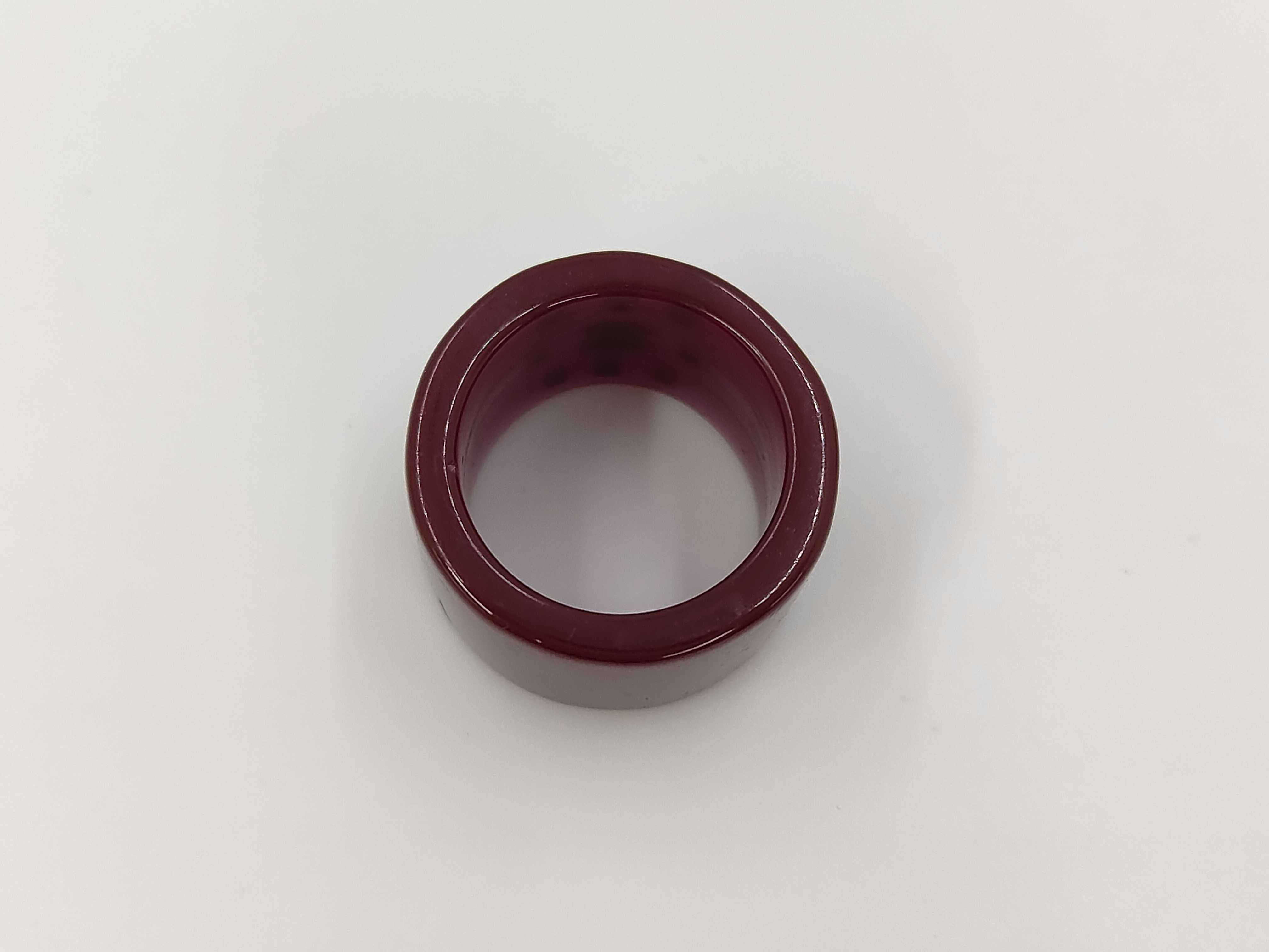 Coco Mark Plastic Ring (Brown) — view 3