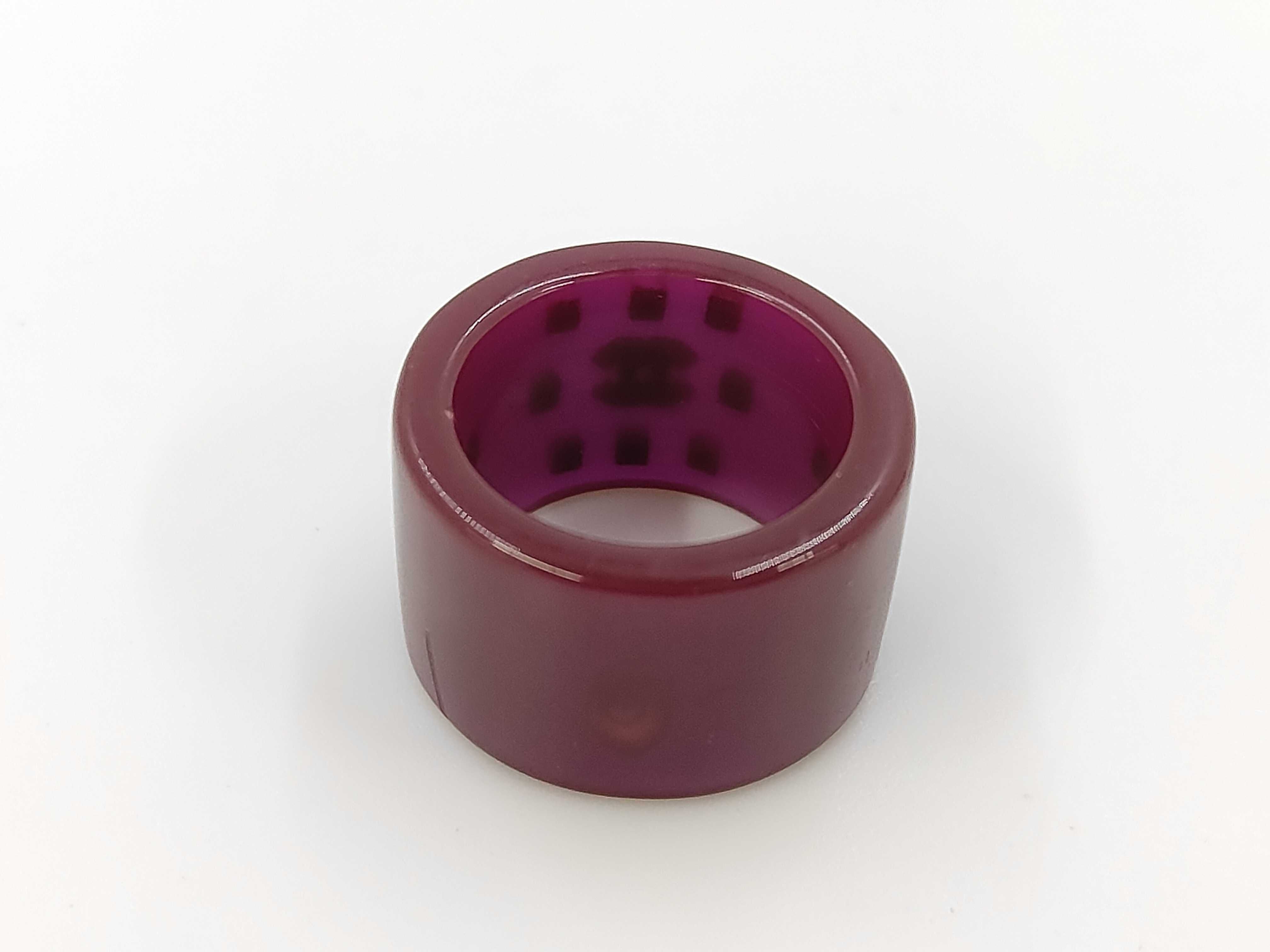 Coco Mark Plastic Ring (Brown) — view 4