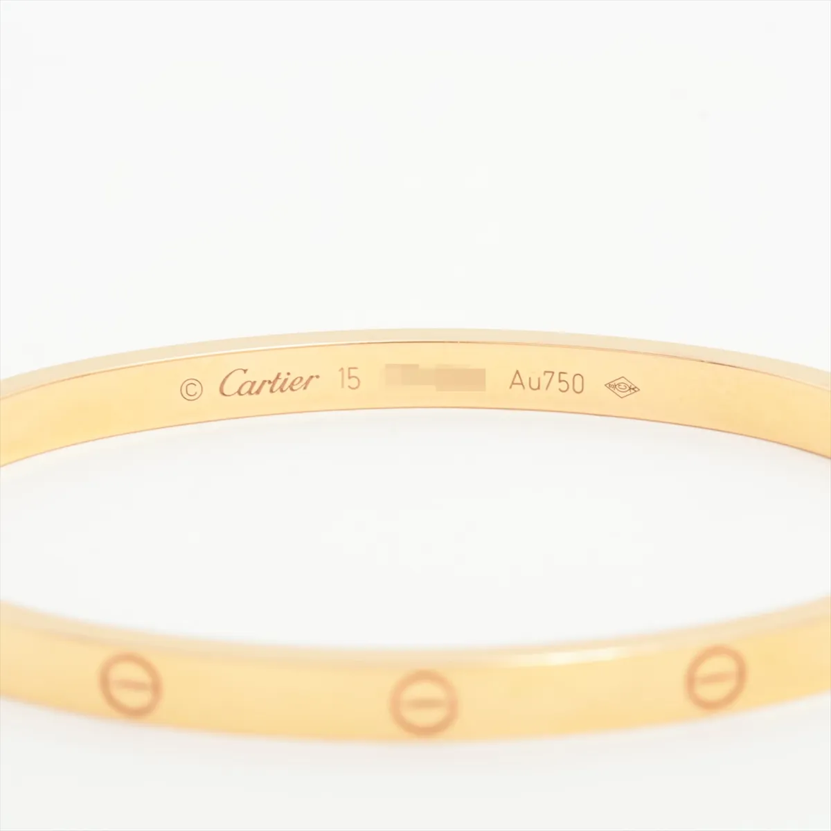 Love SM Bracelet 750 (Yellow Gold) 17.0g 15 FPN998 — view 4