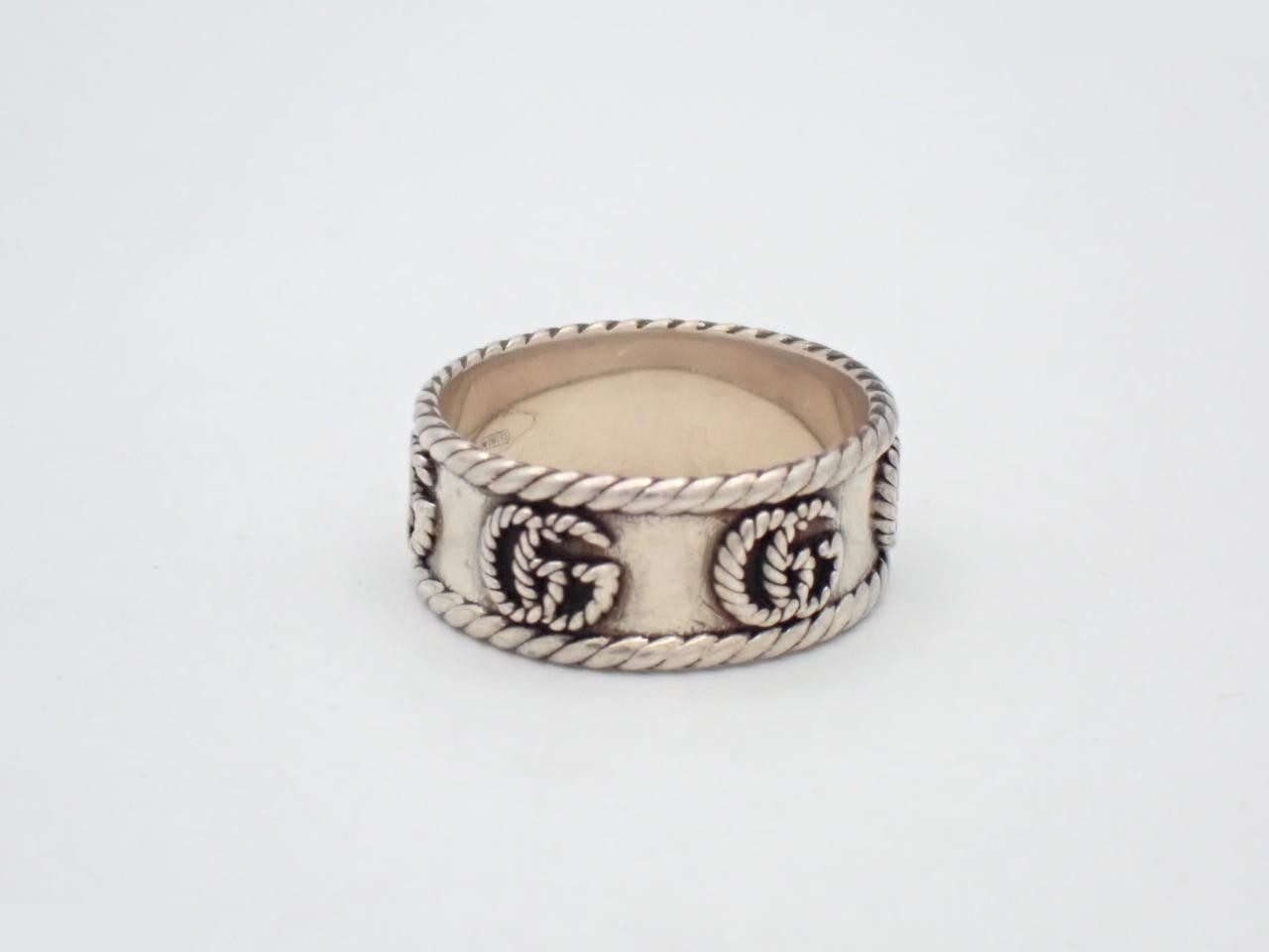 Double G Ring, SV925, 6.6g, Size #19.5 — view 2