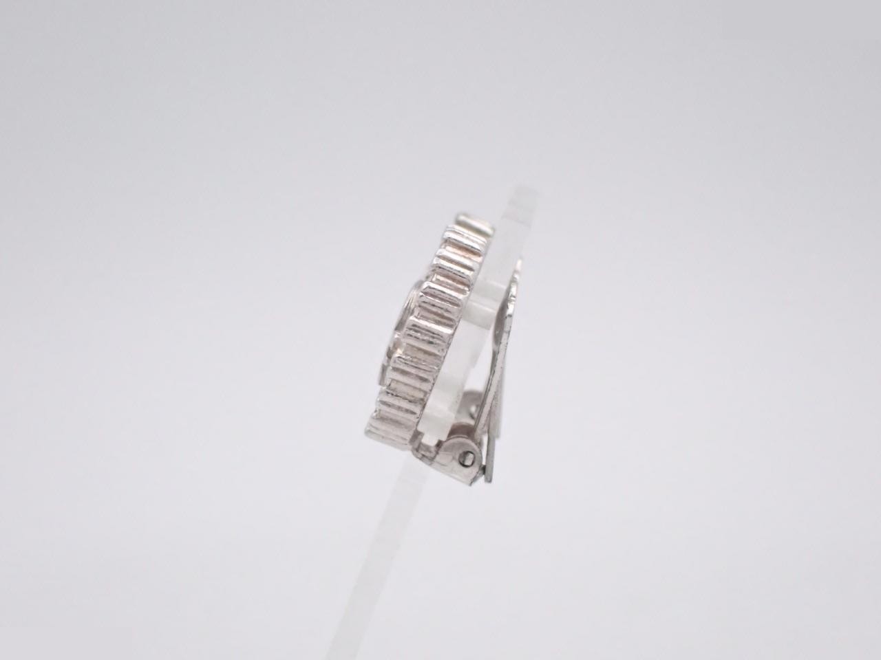 logo rhinestone earrings — view 3