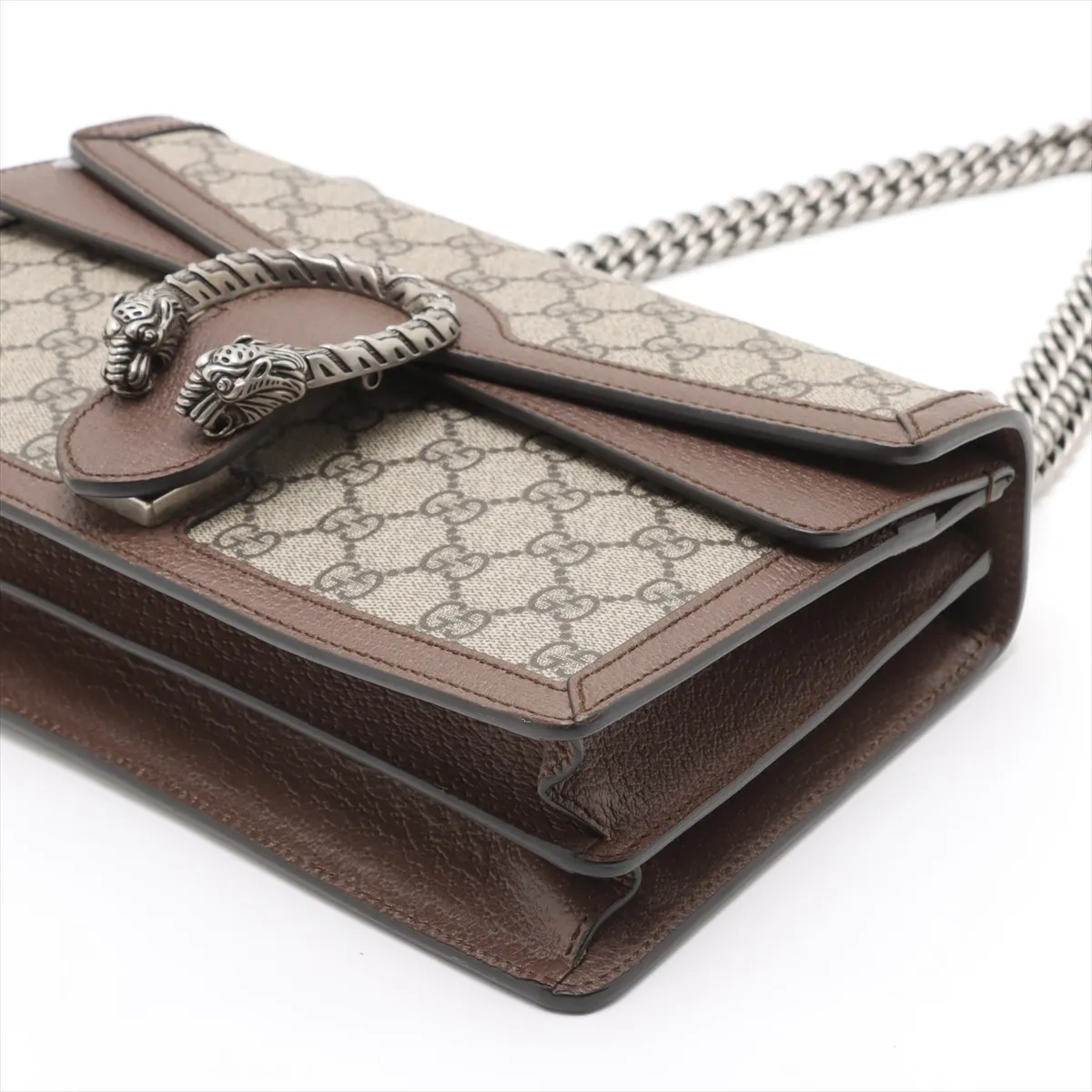 GG Supreme Dionysus PVC x Suede Chain Shoulder Bag Beige 621512 — view 3