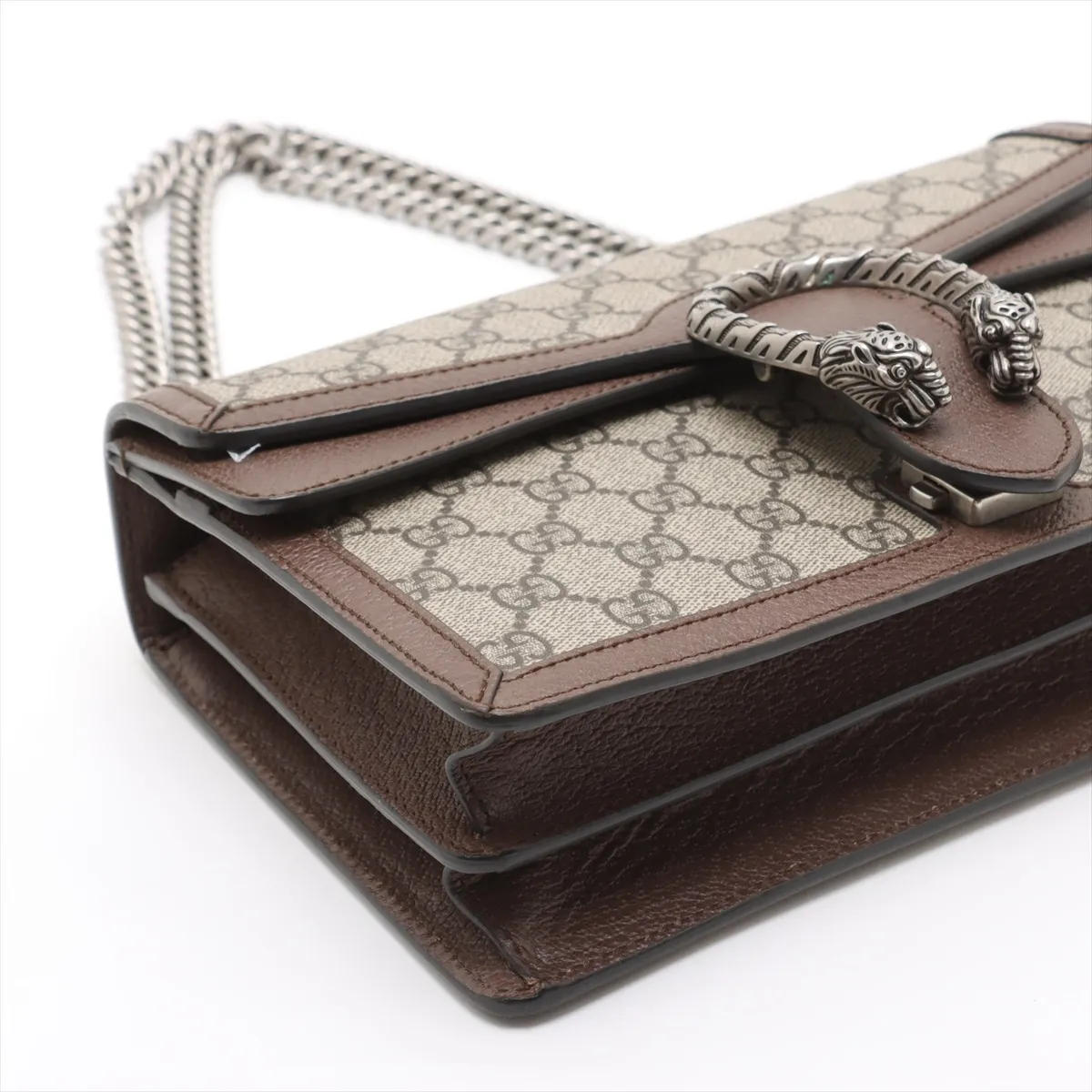 GG Supreme Dionysus PVC x Suede Chain Shoulder Bag Beige 621512 — view 4