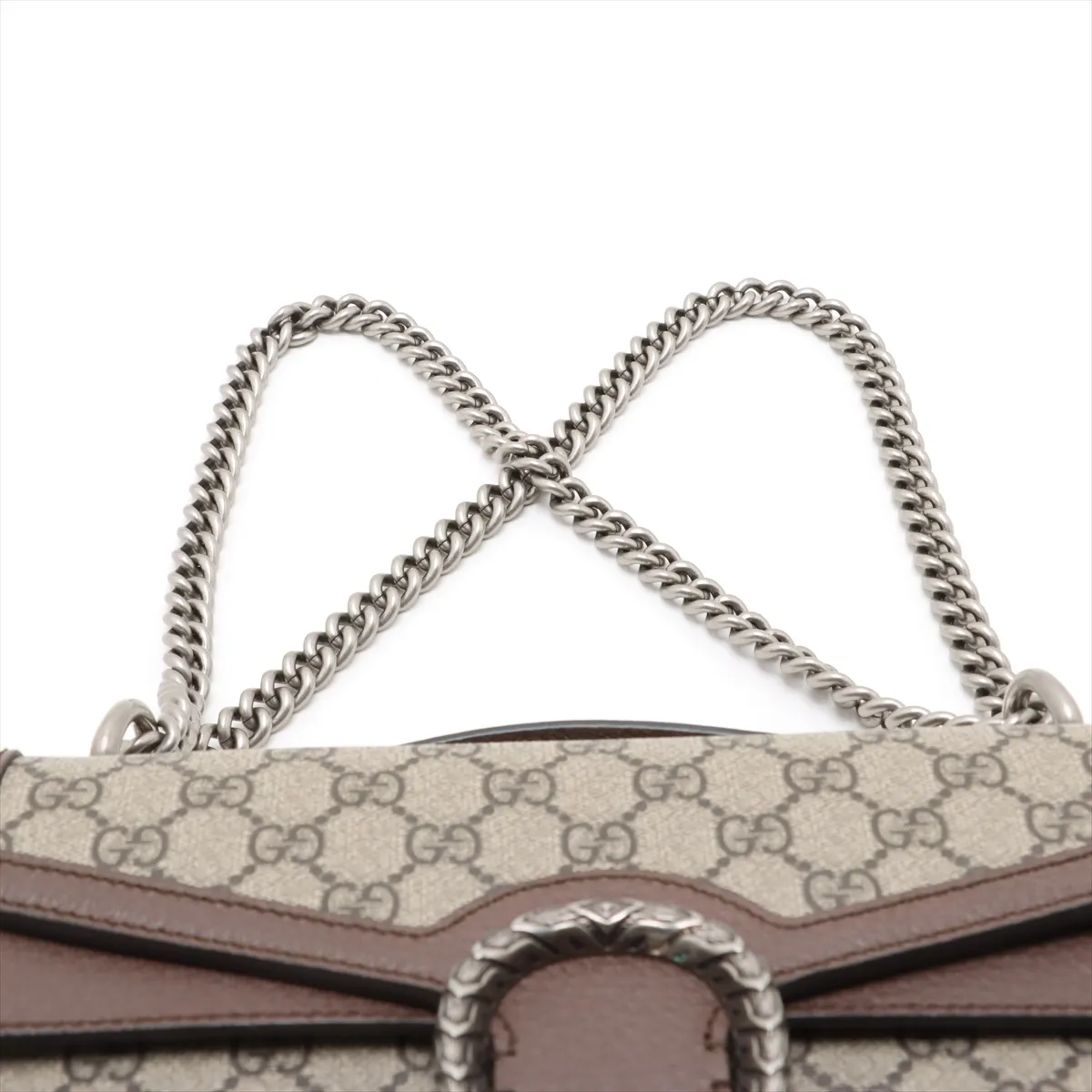 GG Supreme Dionysus PVC x Suede Chain Shoulder Bag Beige 621512 — view 6