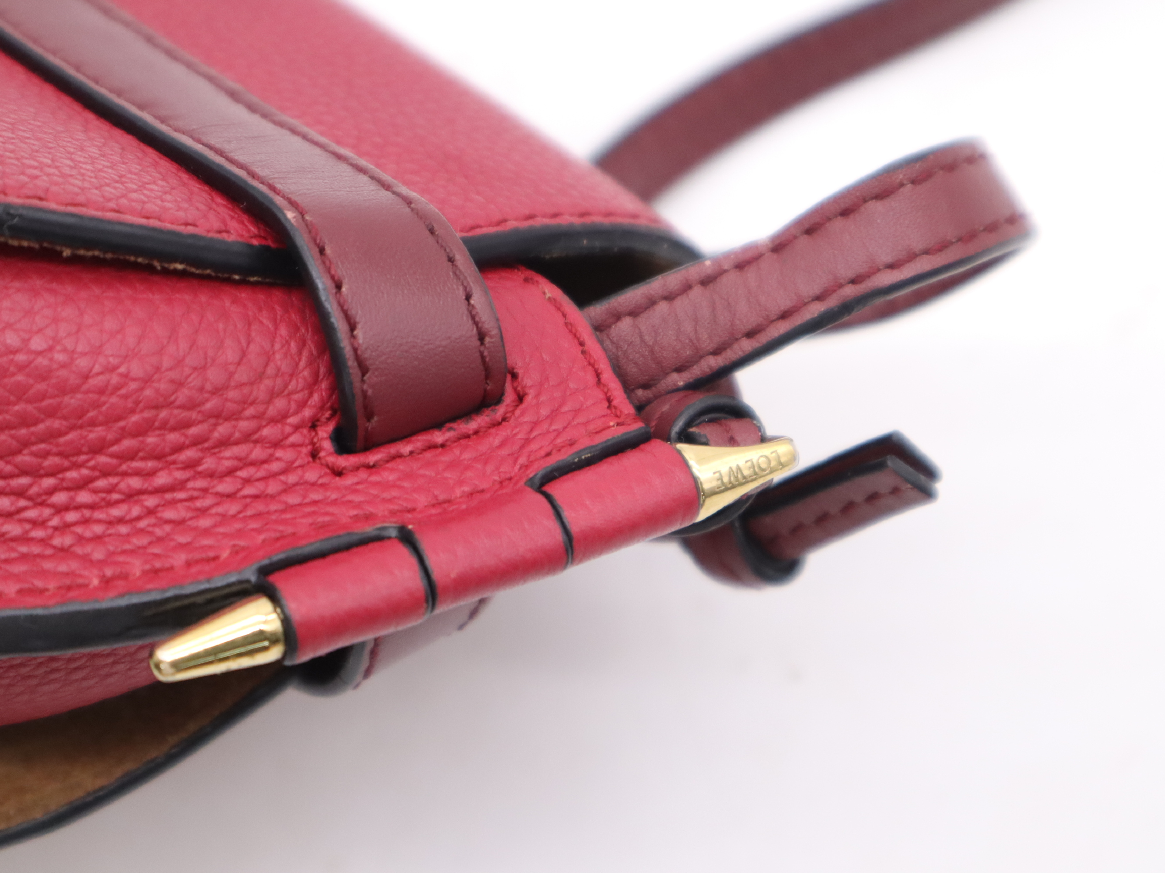 Gate Dual Bag Small Red GD Hardware Shoulder Bag — view 7