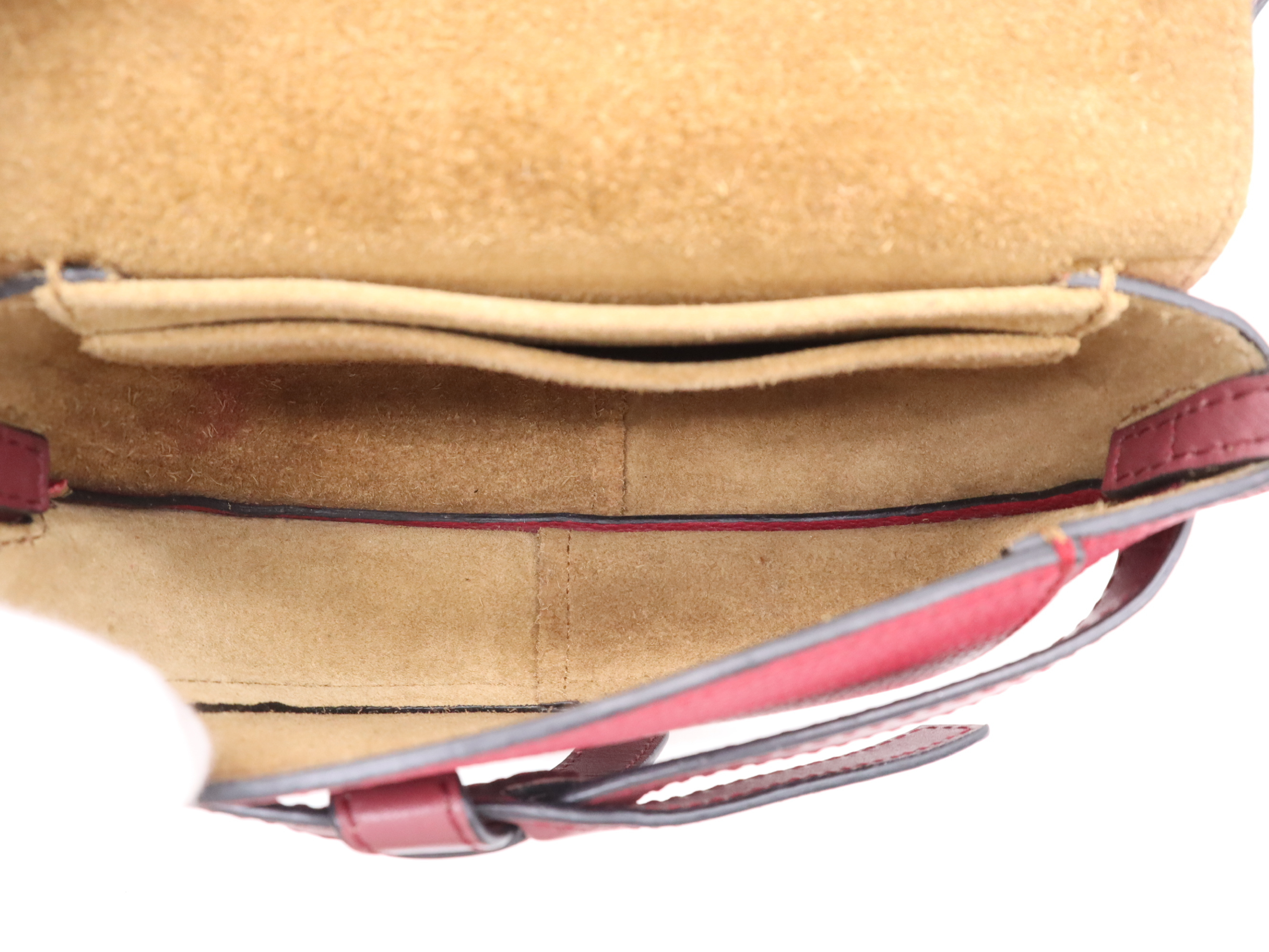 Gate Dual Bag Small Red GD Hardware Shoulder Bag — view 10