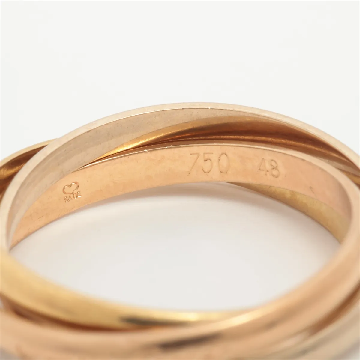 Trinity Ring 750 (Yellow Gold x Pink Gold x White Gold) 3.5g Size 48 O7258I — view 3