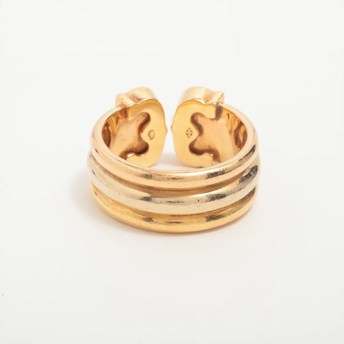 2C Diamond Ring 750 (YG x PG x WG) 8.8g 50 OL3845 Distortion — view 2