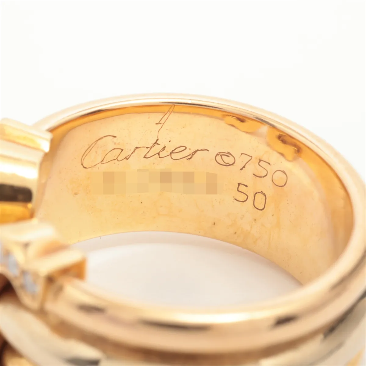 2C Diamond Ring 750 (YG x PG x WG) 8.8g 50 OL3845 Distortion — view 3