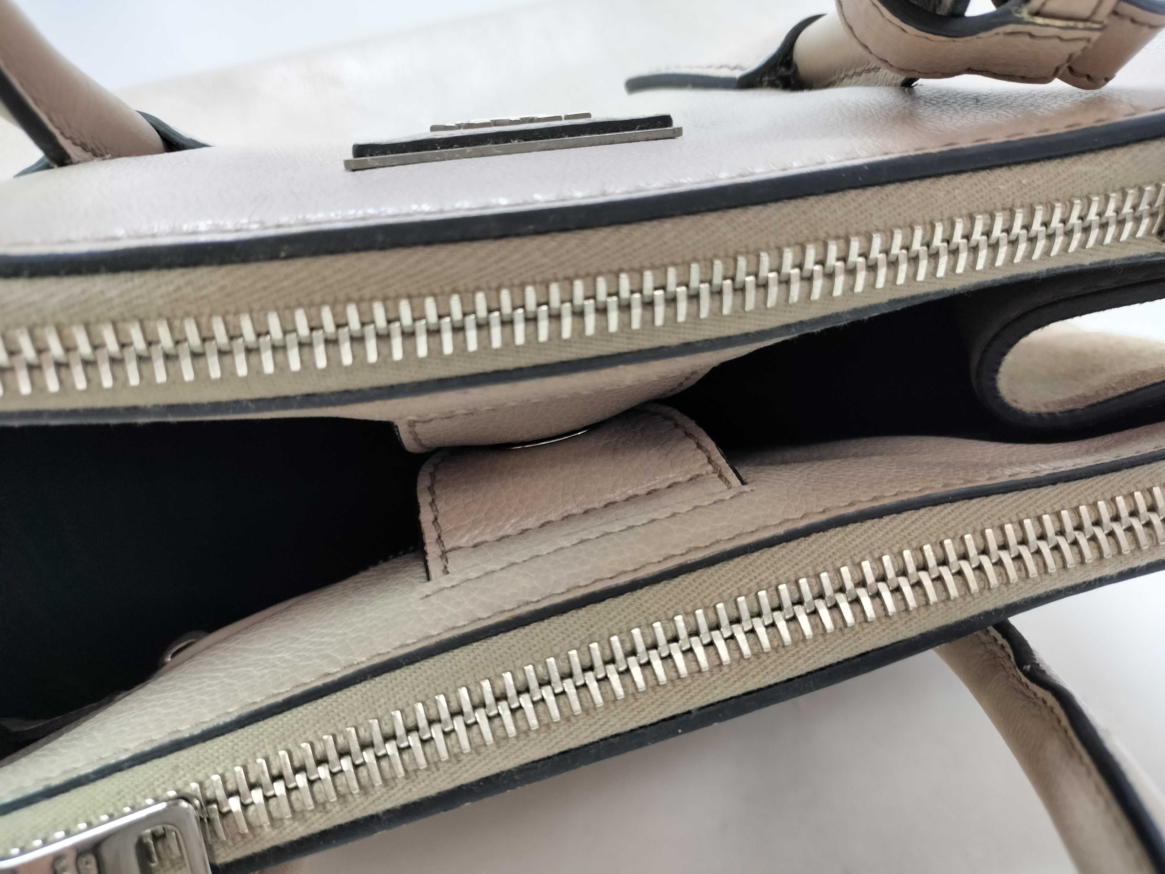tote bag, greige, with dust bag and card slots, handbag. — view 6