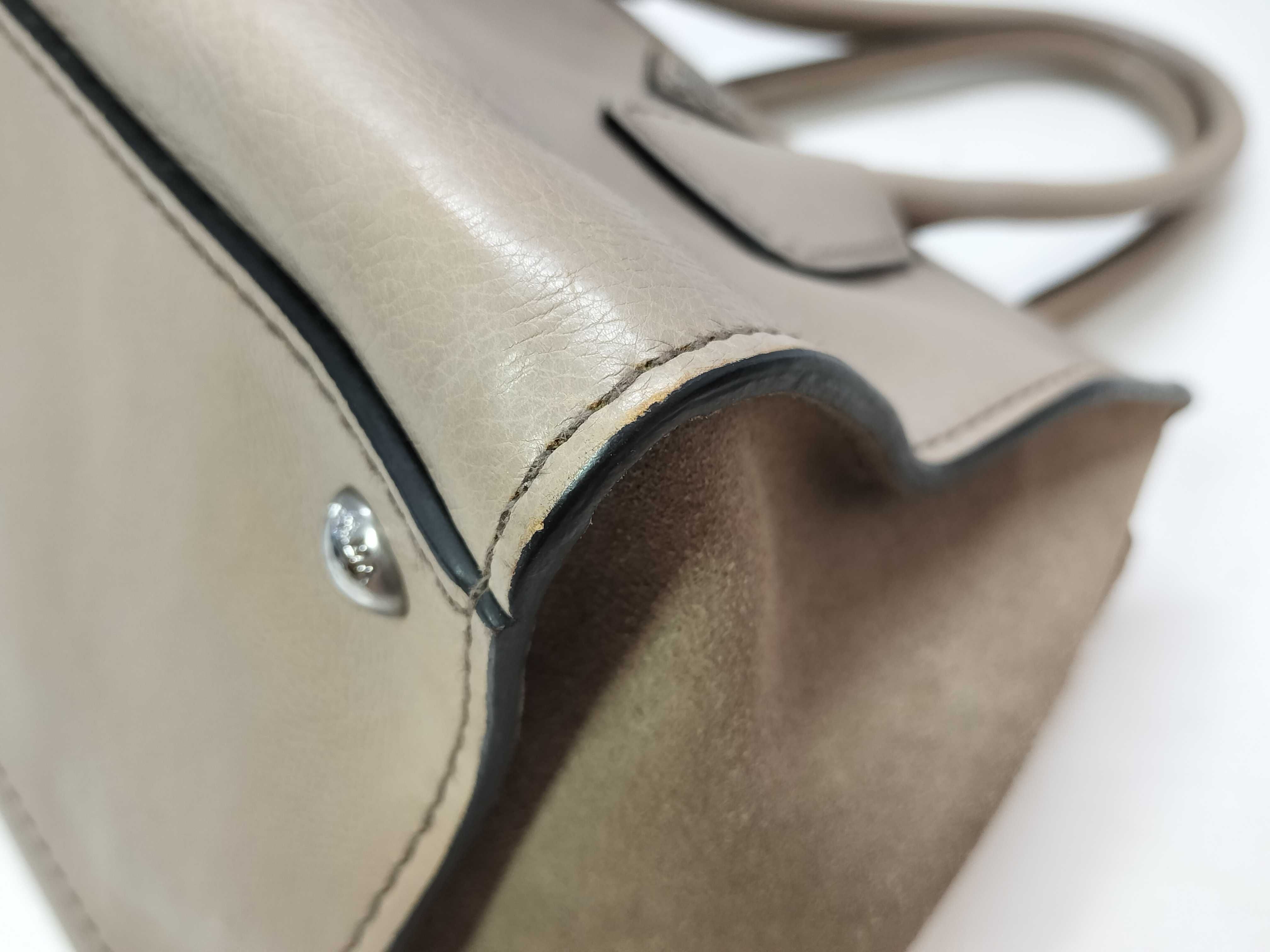 tote bag, greige, with dust bag and card slots, handbag. — view 7