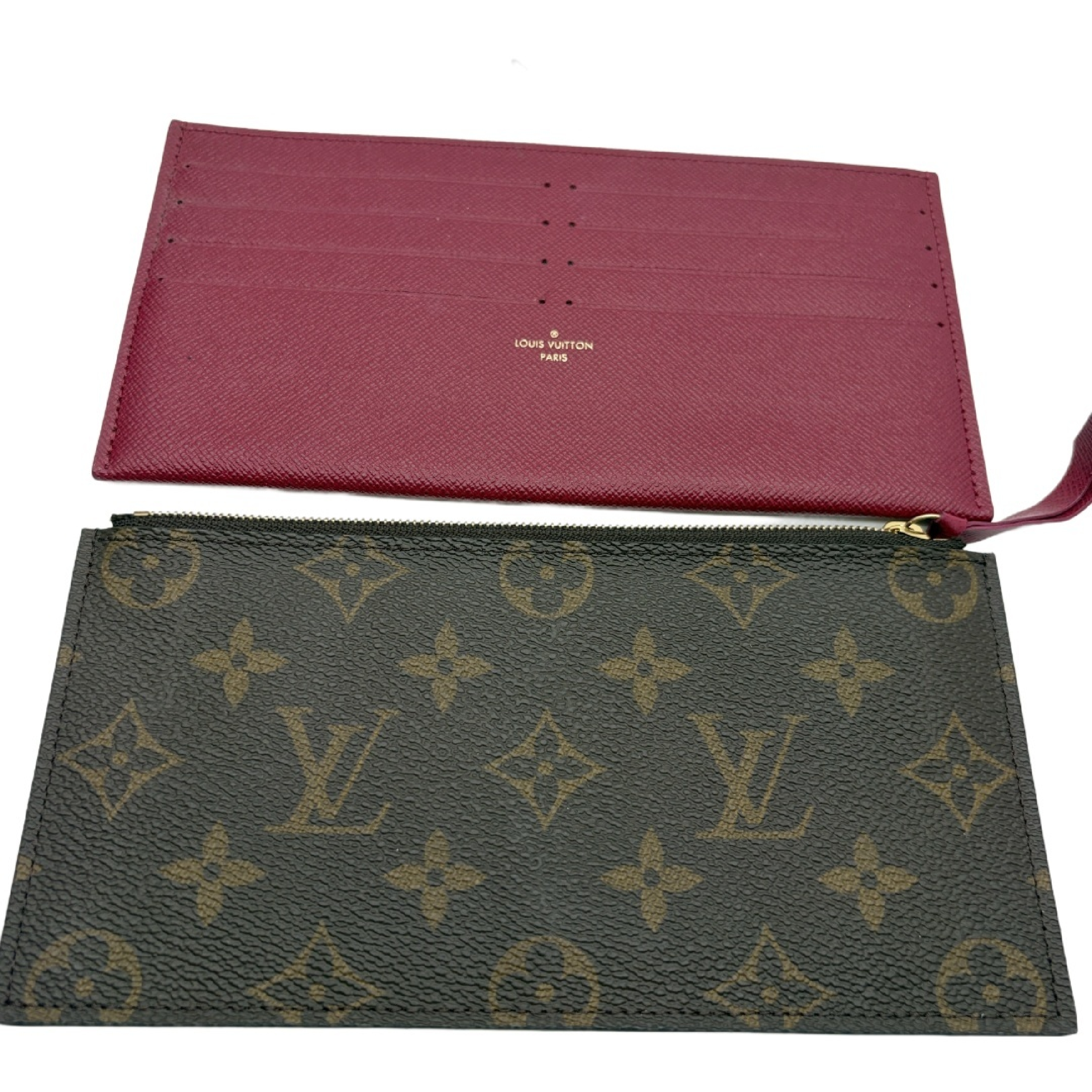 Monogram Pochette Felicie Chain Shoulder Bag Fuchsia Gold Hardware Shoulder Bag — view 12