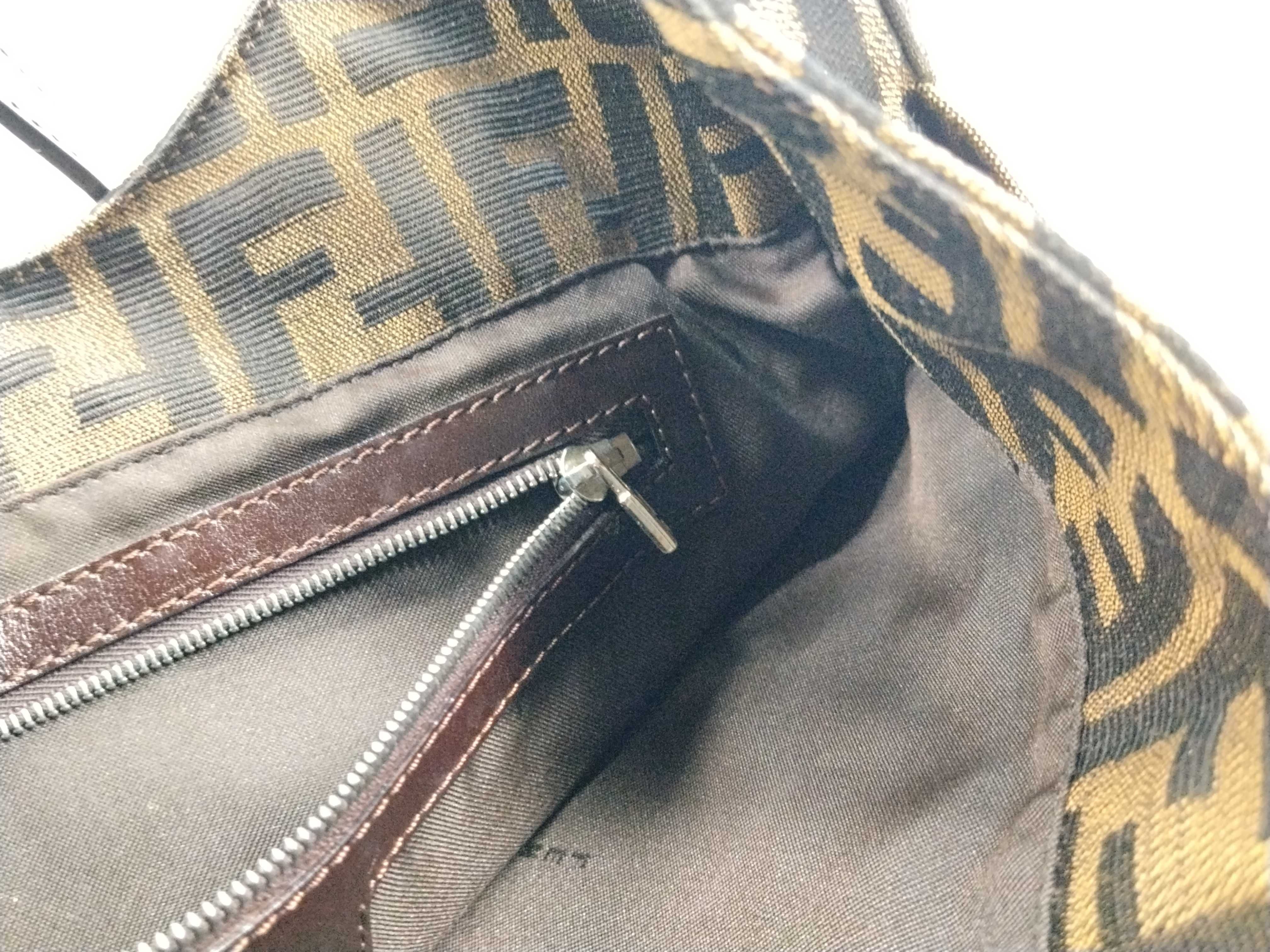 Zucca pattern Fendi Zucca Mamma Bucket Shoulder Handbag Shoulder Bag — view 12