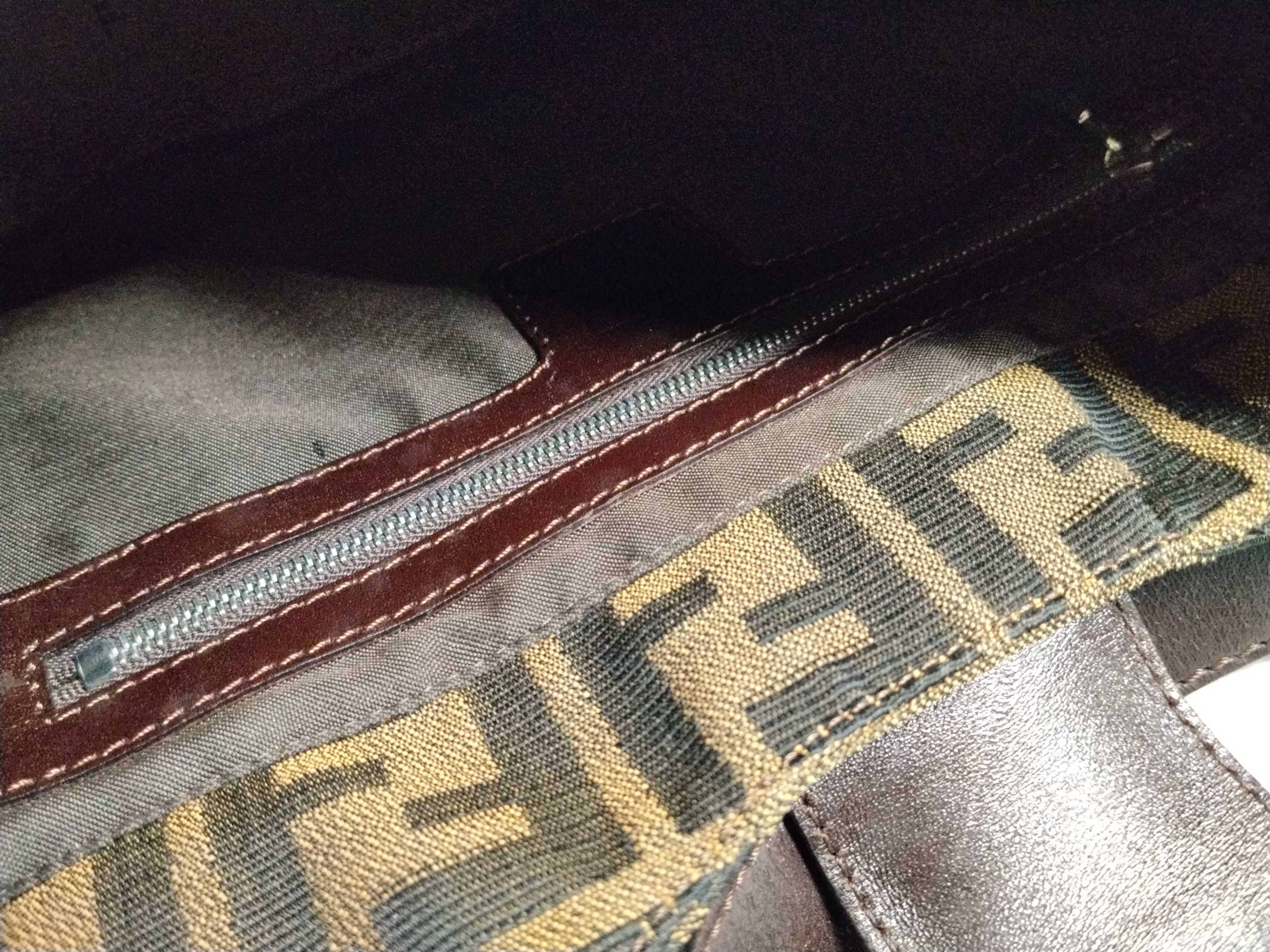 Zucca pattern Fendi Zucca Mamma Bucket Shoulder Handbag Shoulder Bag — view 13