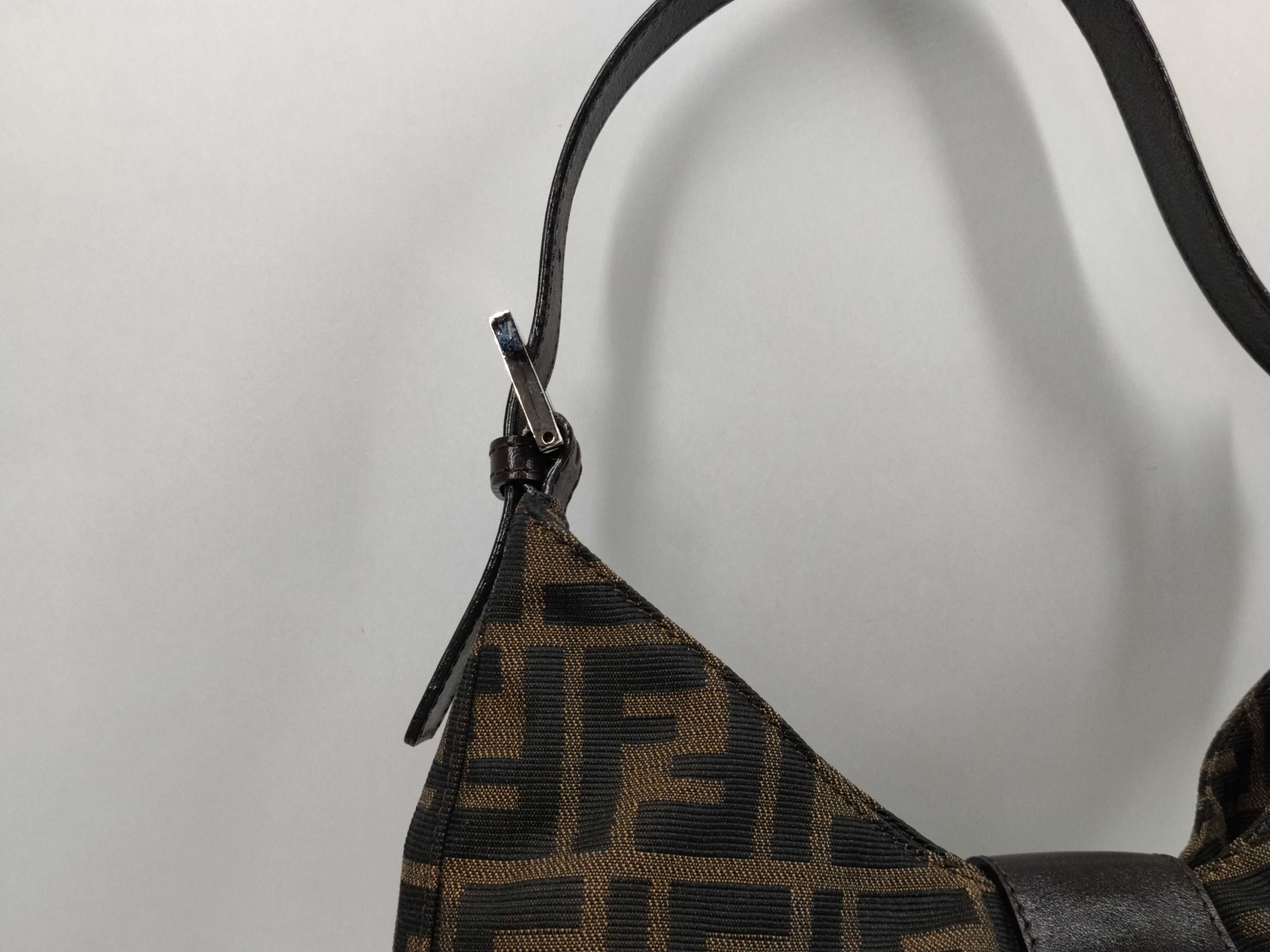 Zucca pattern Fendi Zucca Mamma Bucket Shoulder Handbag Shoulder Bag — view 3