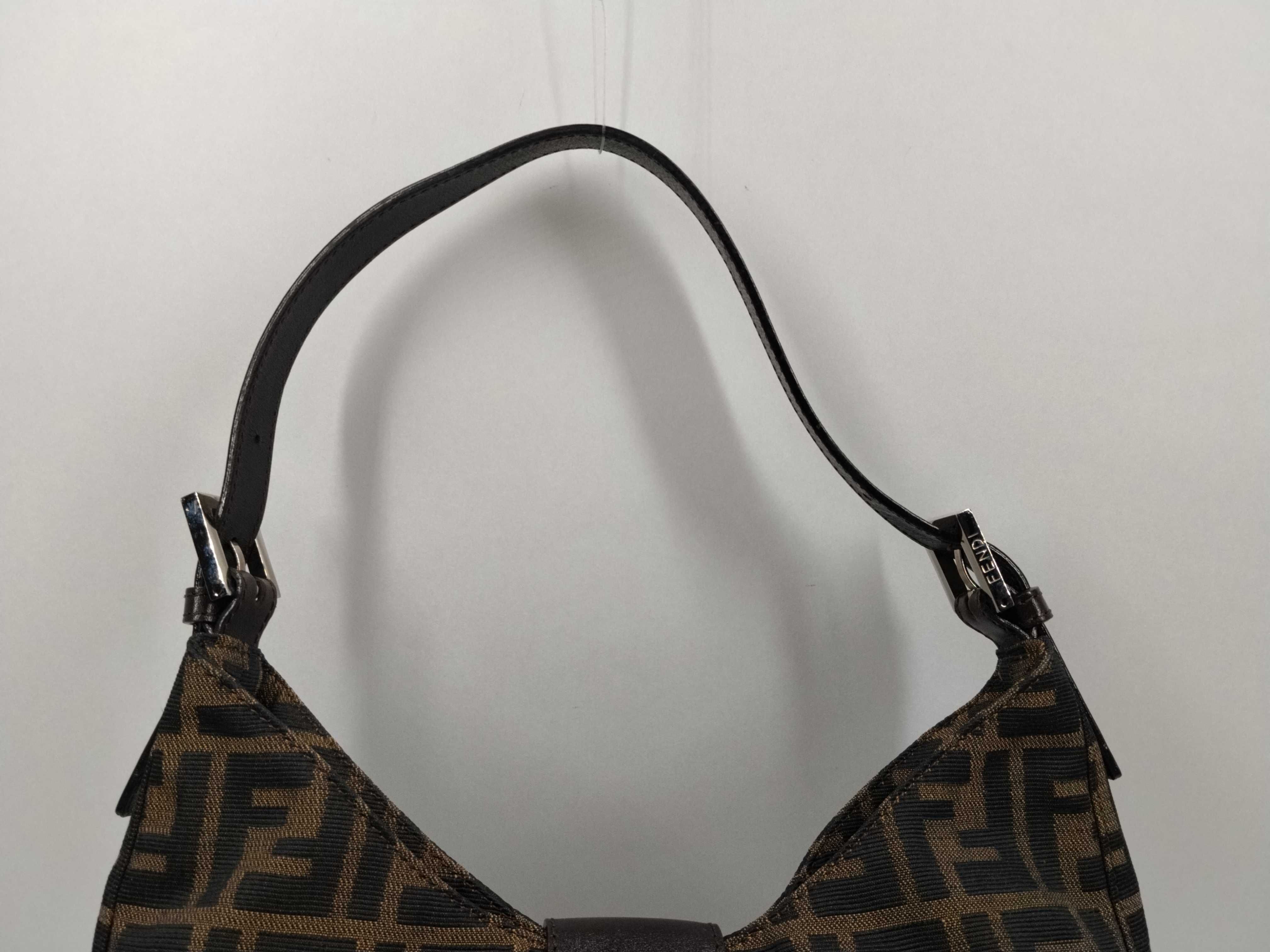 Zucca pattern Fendi Zucca Mamma Bucket Shoulder Handbag Shoulder Bag — view 4