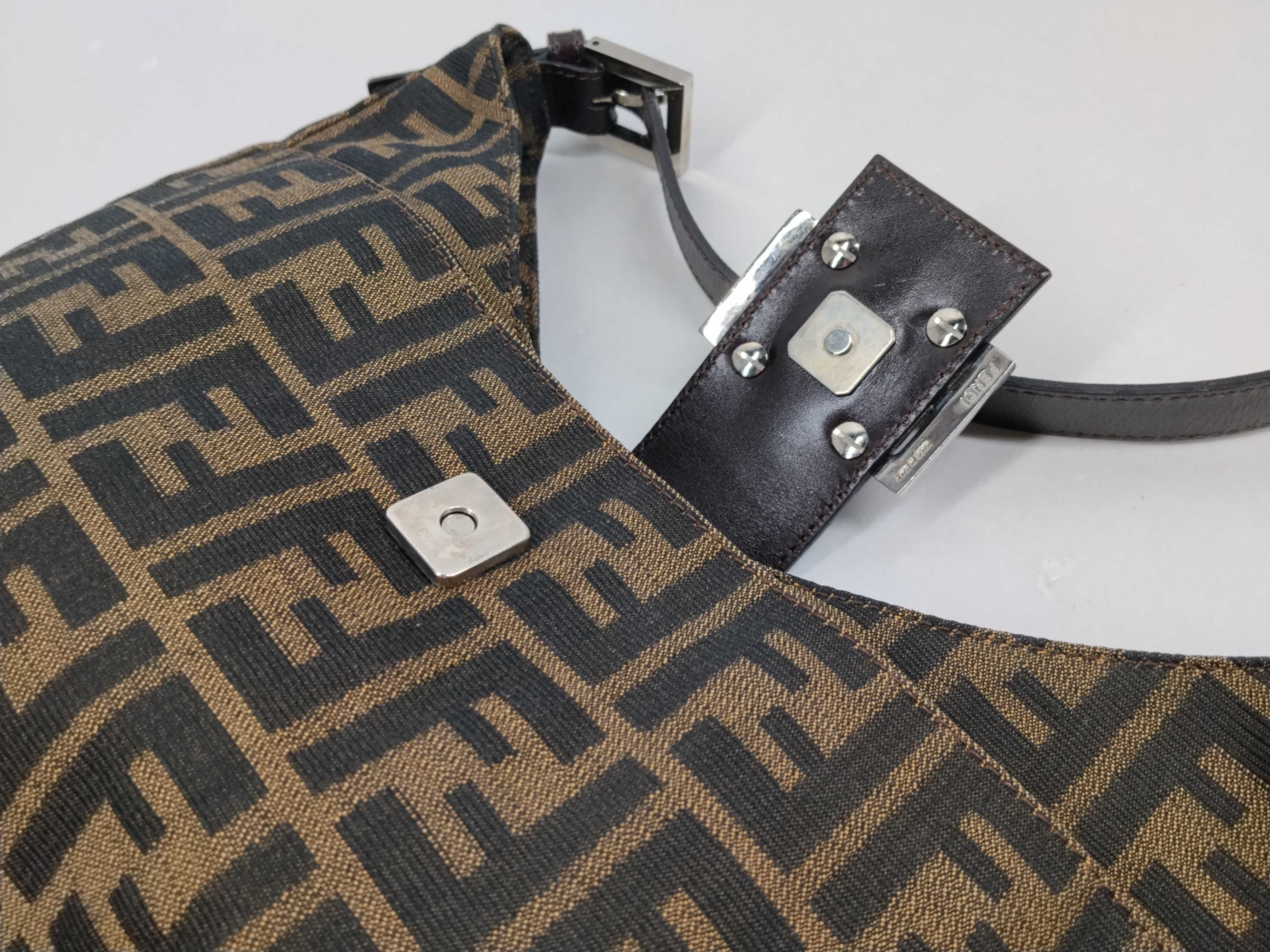 Zucca pattern Fendi Zucca Mamma Bucket Shoulder Handbag Shoulder Bag — view 8