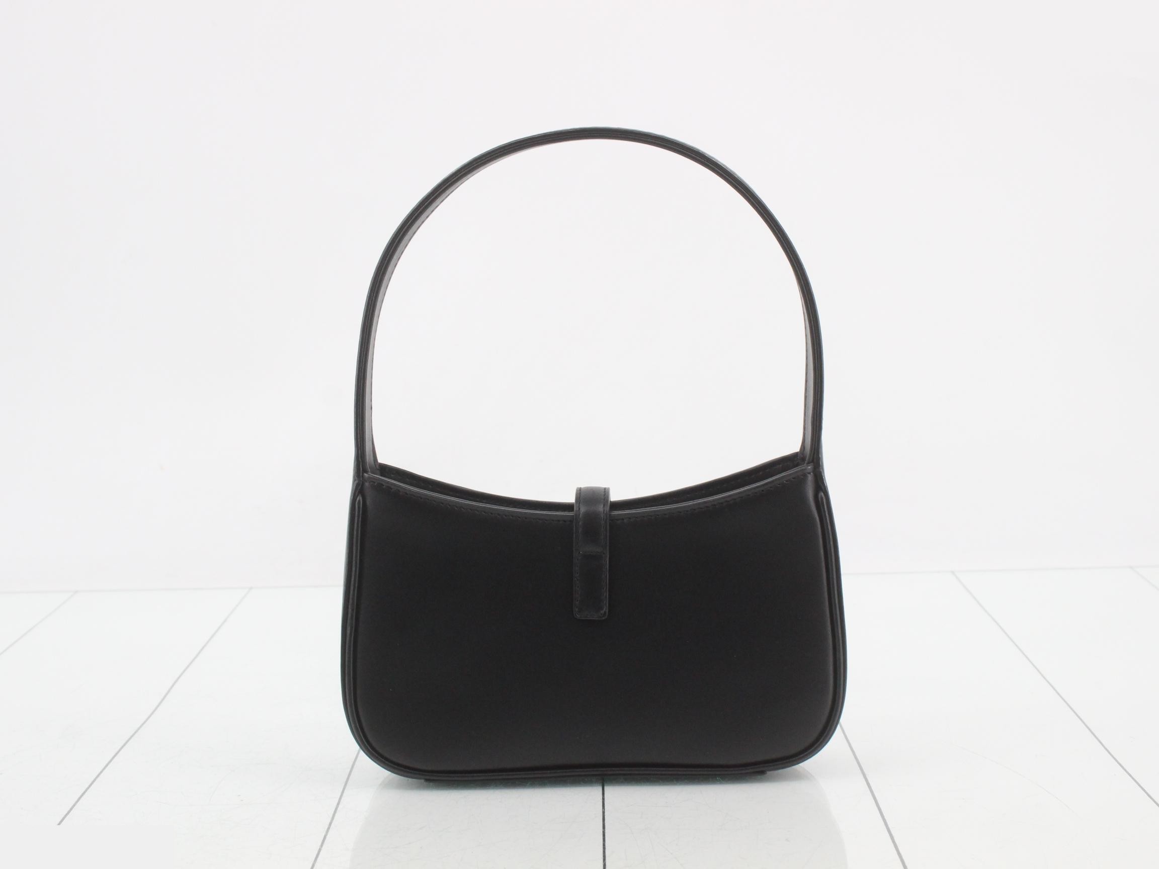 Le Cincassette Mini Leather Handbag, Black — view 2