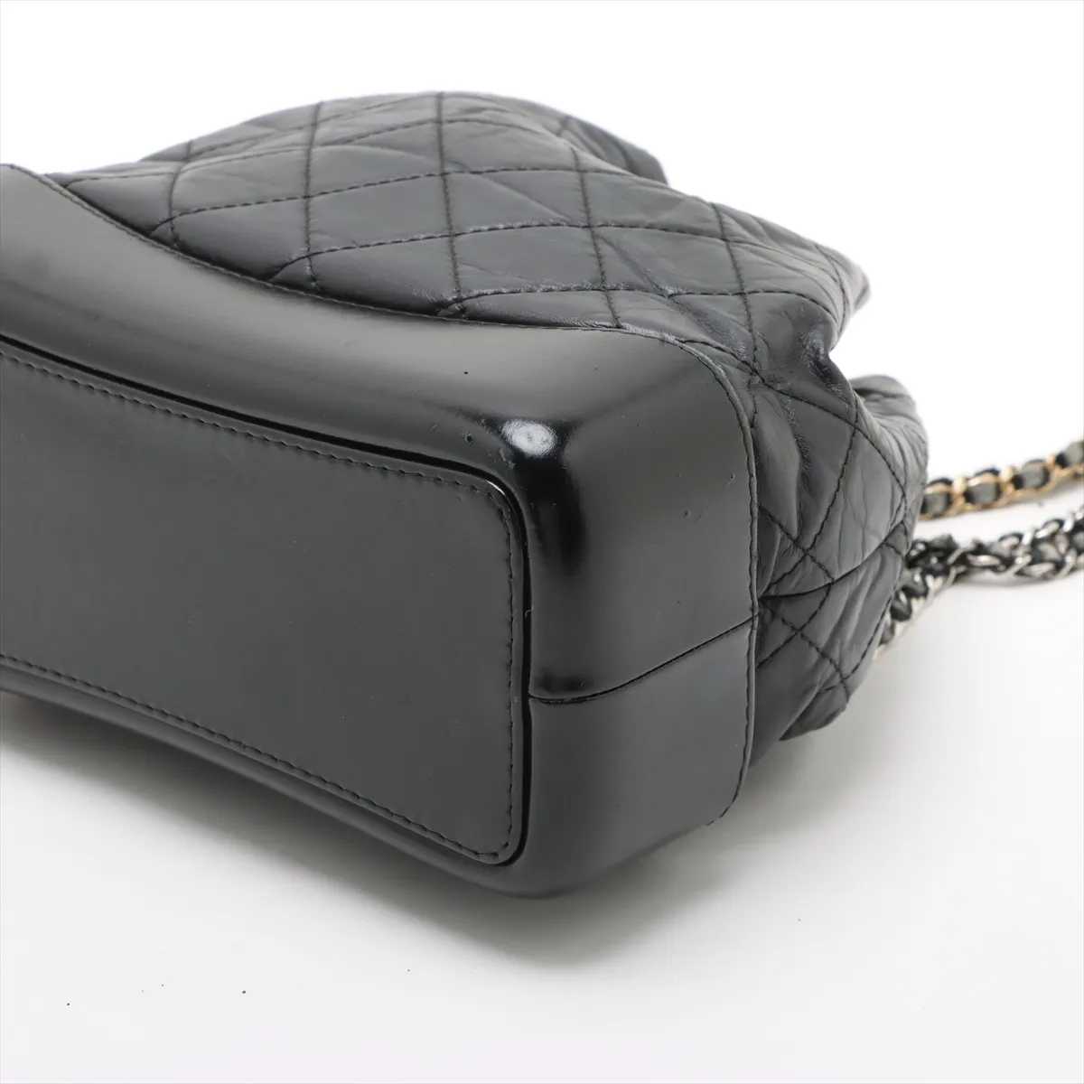 Gabriel Vintage Calf Chain Backpack Black Gold x Silver Hardware 25899698 25th Series — view 3