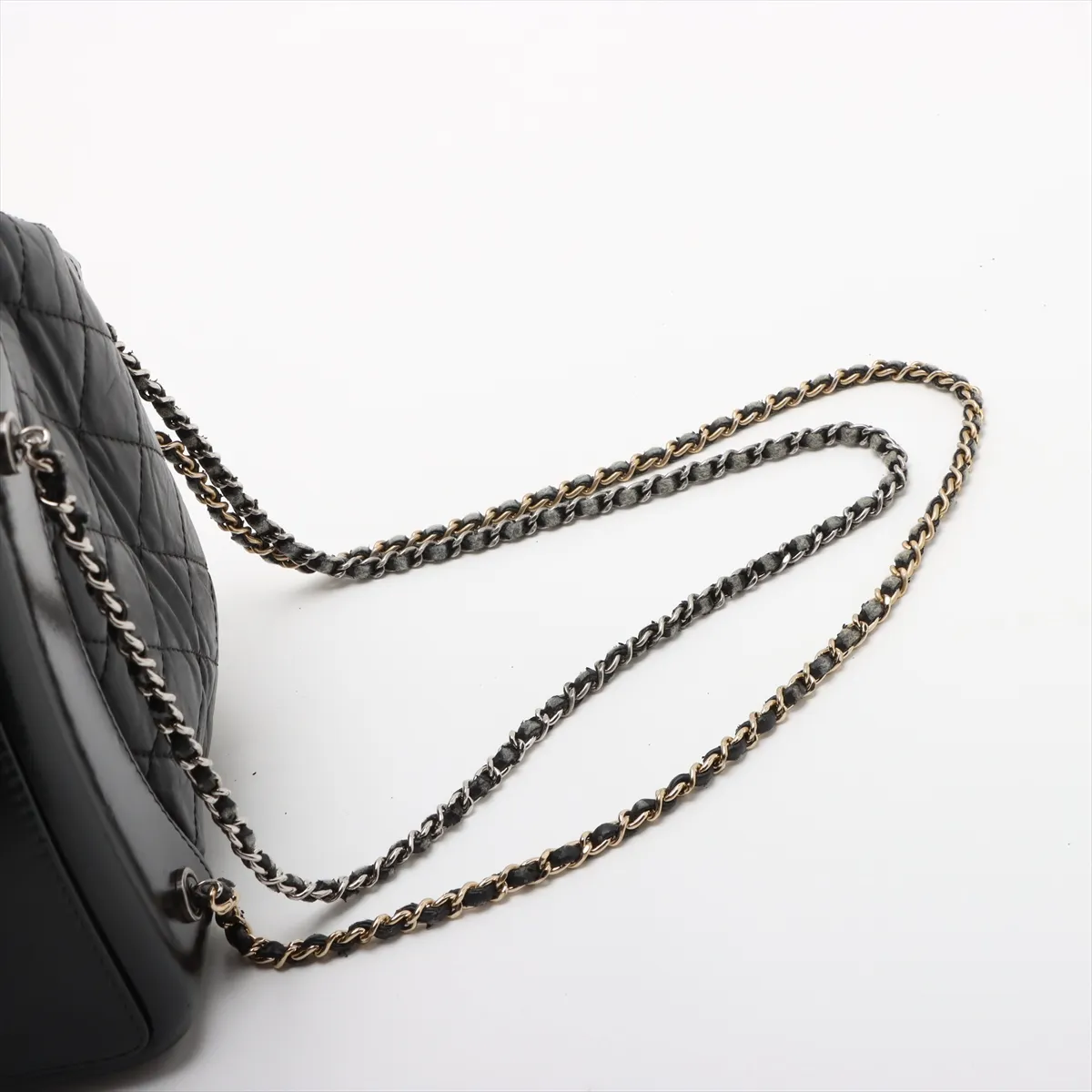 Gabriel Vintage Calf Chain Backpack Black Gold x Silver Hardware 25899698 25th Series — view 6