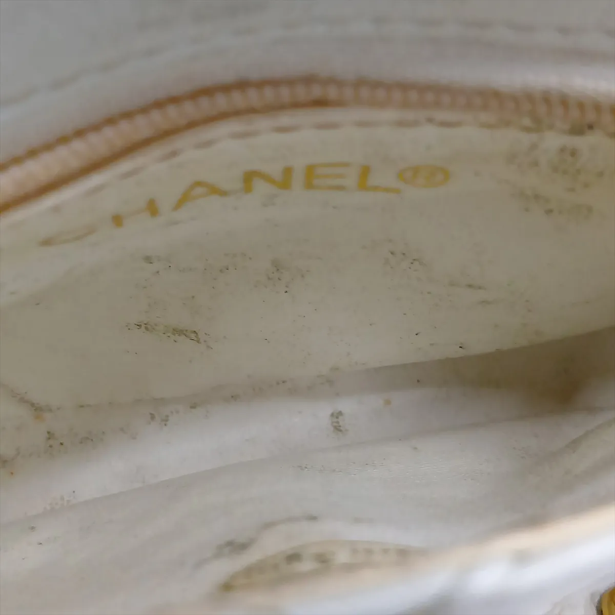 Bicolore Lambskin Waist Pouch, White with Gold Hardware — view 11