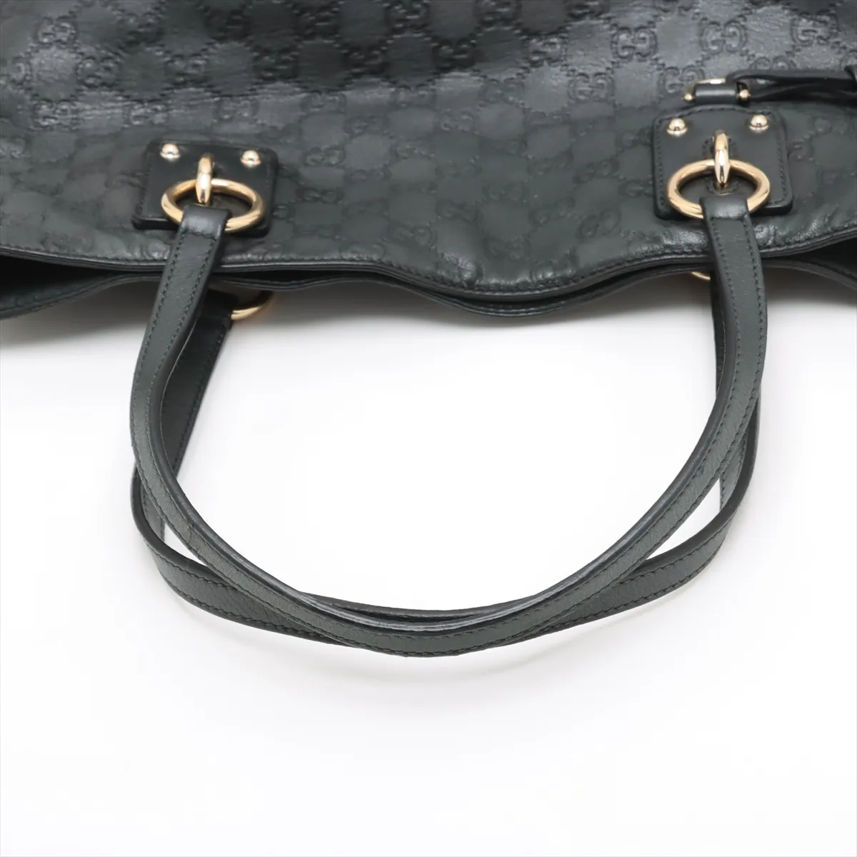 Guccisima leather tote bag black 247237 — view 5