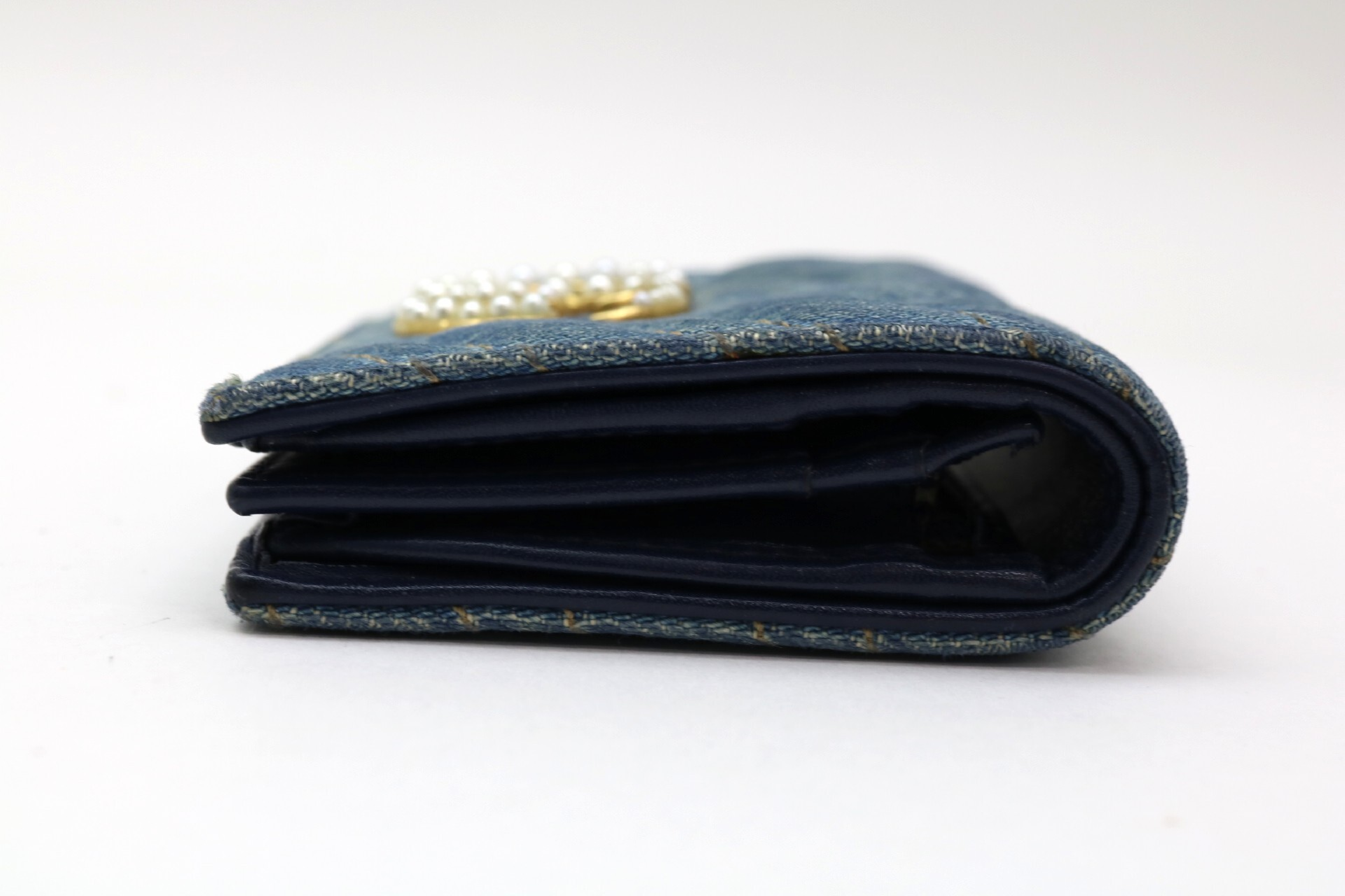 GG Marmont Denim Compact Wallet — view 3