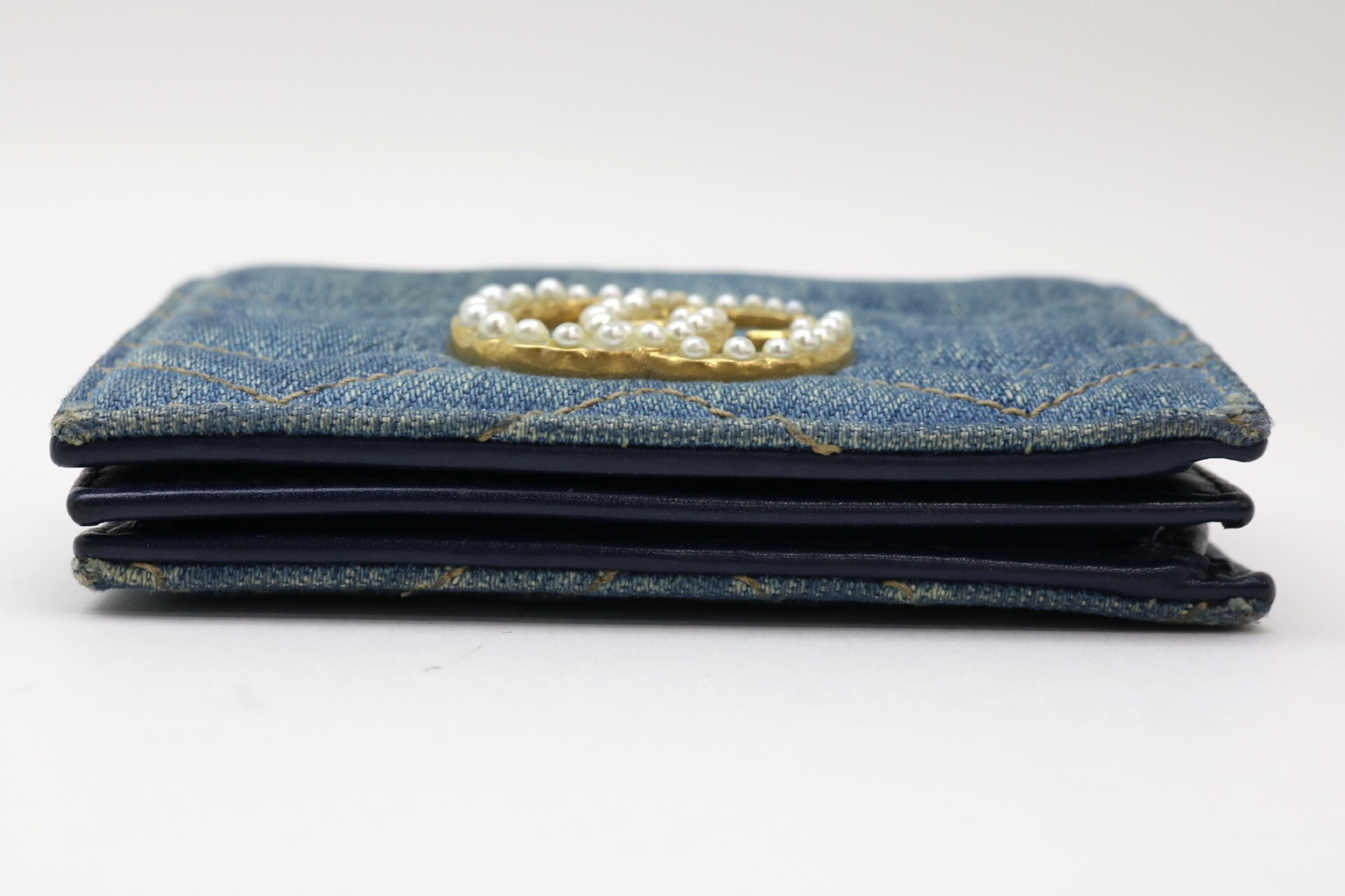 GG Marmont Denim Compact Wallet — view 5
