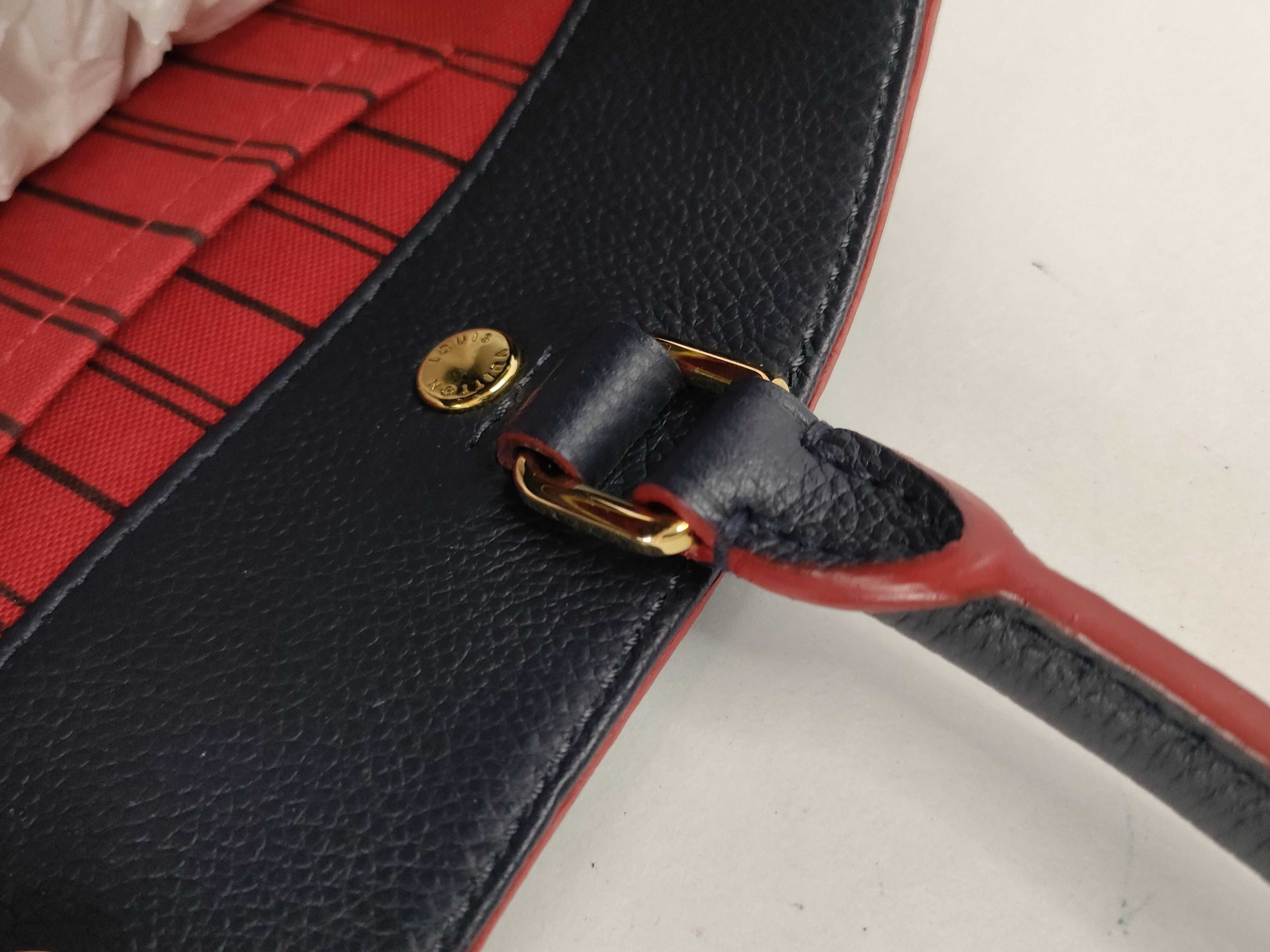 Monogram Empreinte Leather Marine Rouge Montaigne MM Handbag — view 5